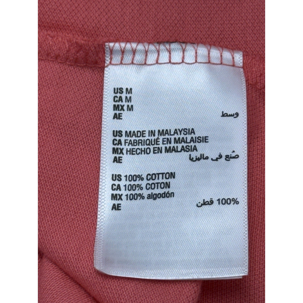 Style & Co Womens Size Medium Coral Cotton Short Sleeve Polo Shirt NWT