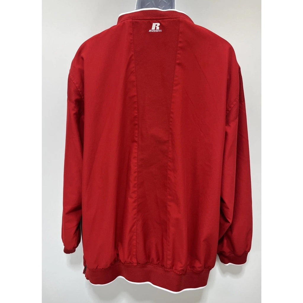 Vtg Russell Athletic Ole Miss University Official Team Issue Pullover Jacket XL