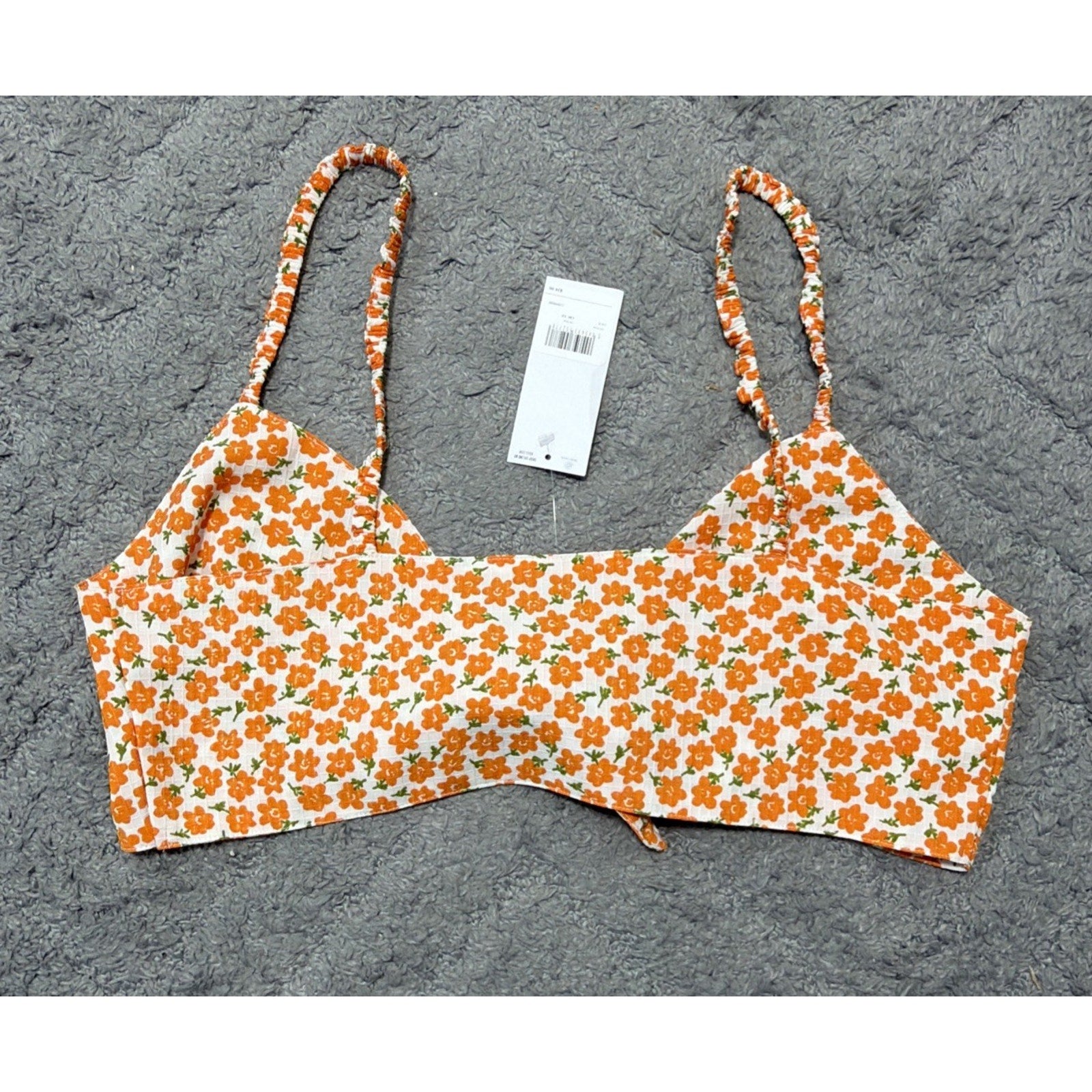 ASOS Cropped Floral Print Tank Size 8 NWT