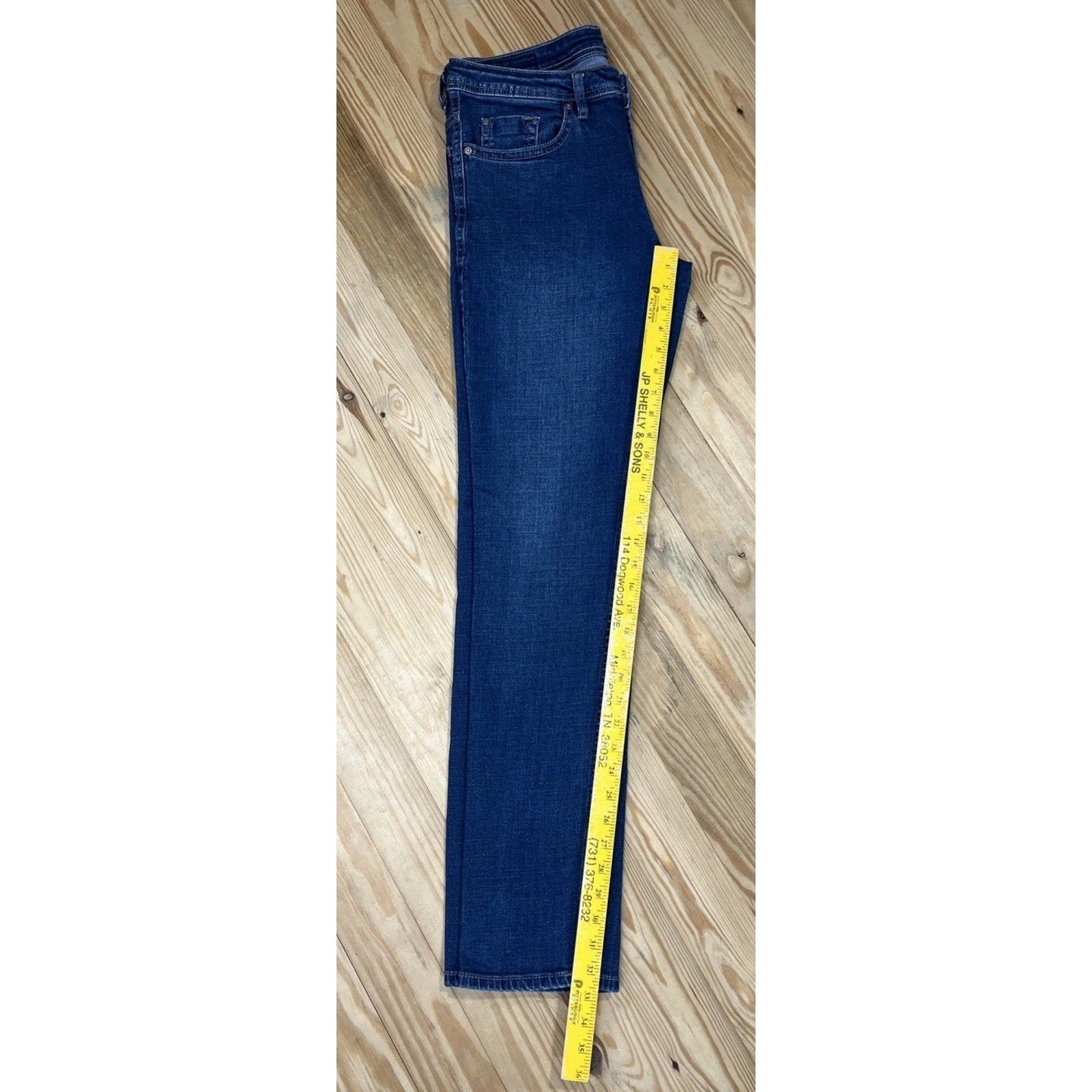 Buffalo David Bitton Jeans Mens 32x34 Blue Jackson-X Straight Stretch Denim