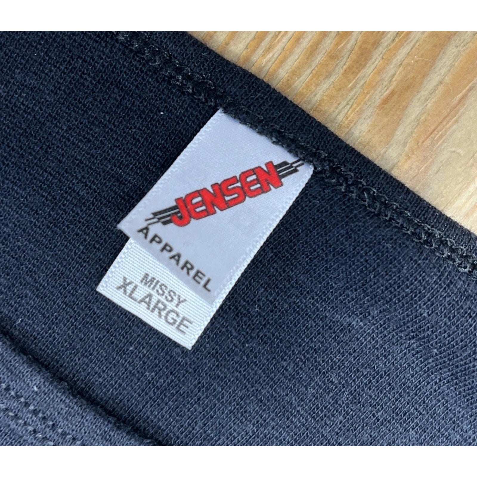 Women’s Jensen Long Sleeve Shirt Born To Wear Diamonds Jeweled Made In USA XL