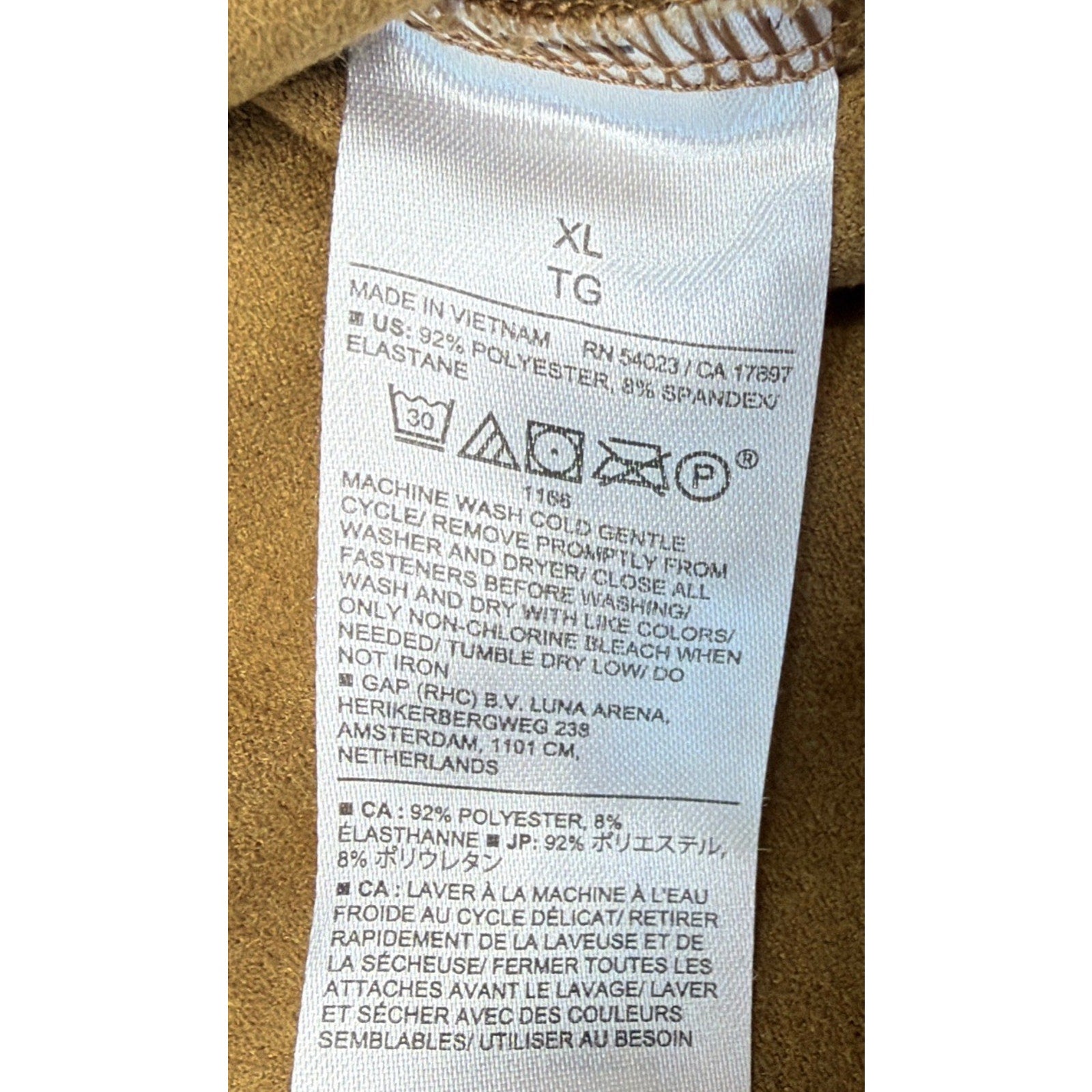 Banana Republic Women's Size XL Brown Vegan Suede Horsehair Oversized Shirt