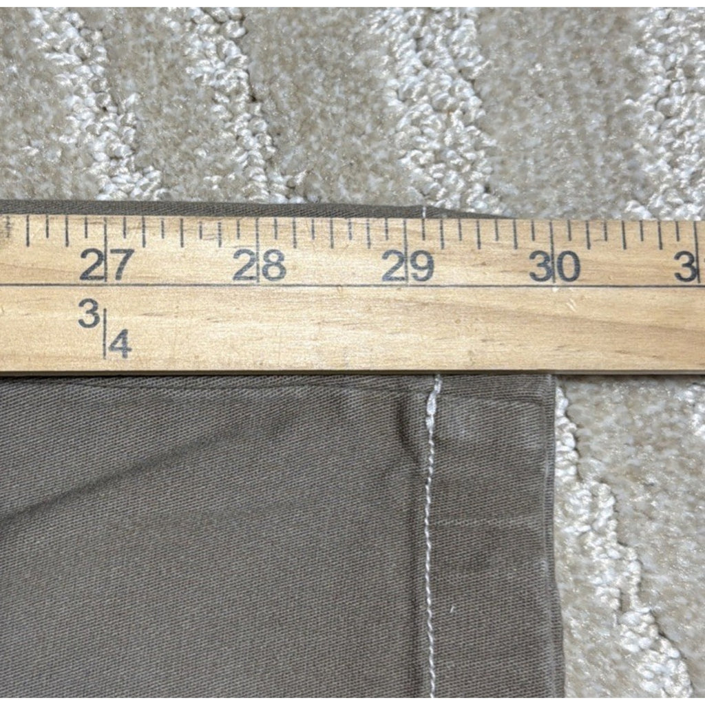 Rachel Paige Cargo Tan Sz M High Rise Elastic Waistband Wide Leg Casual Pants