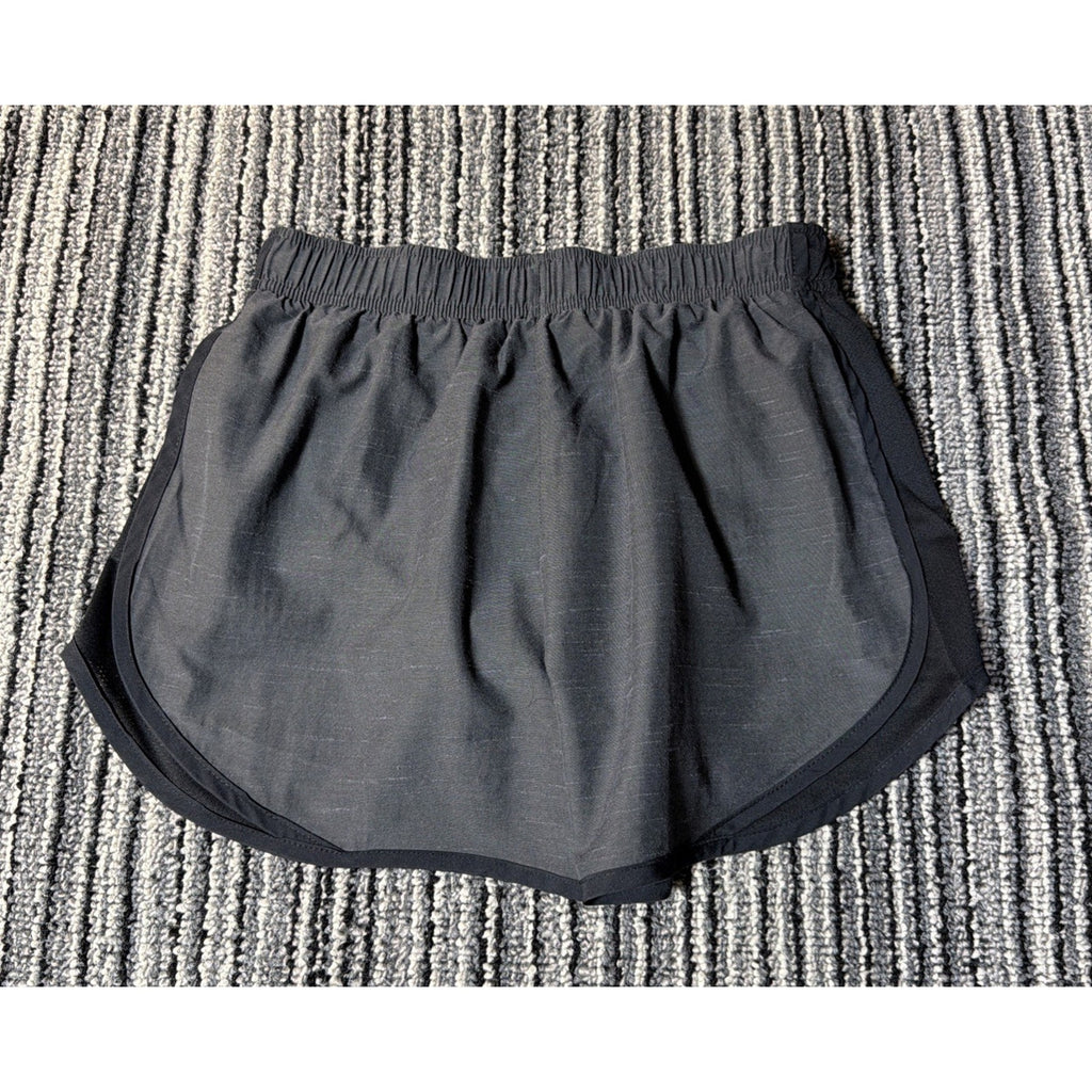 Nike Tempo Shorts Womens Gray & Black Running Shorts Elastic Waist Small 2.5"