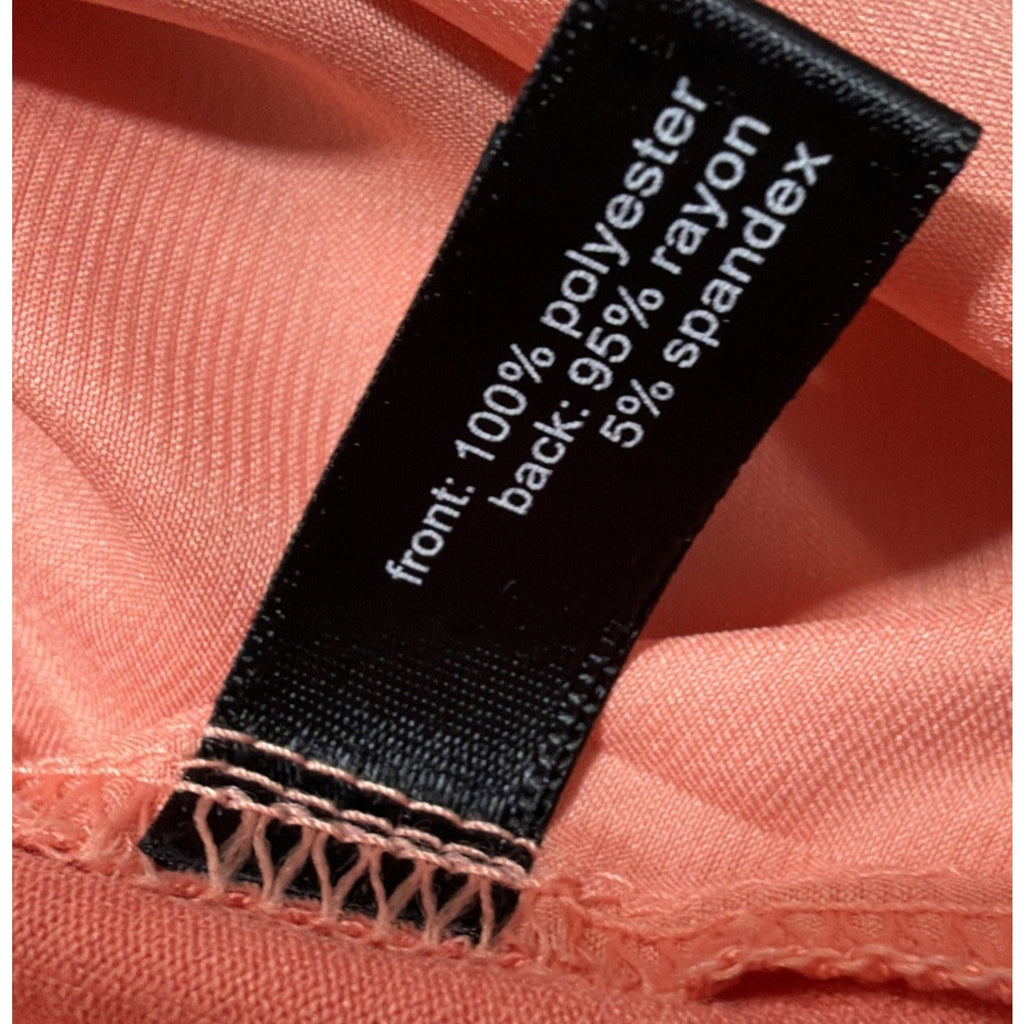 THE LIMITED Womens Tops XL Blouse Peach Boxy Short Sleeve NWT Stretch