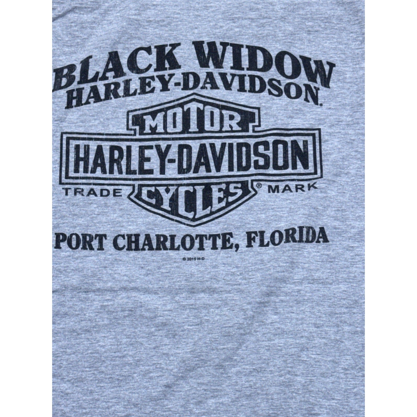 Harley-Davidson Electriglide 50th Anniversary T Shirt Black Widow Florida 2015