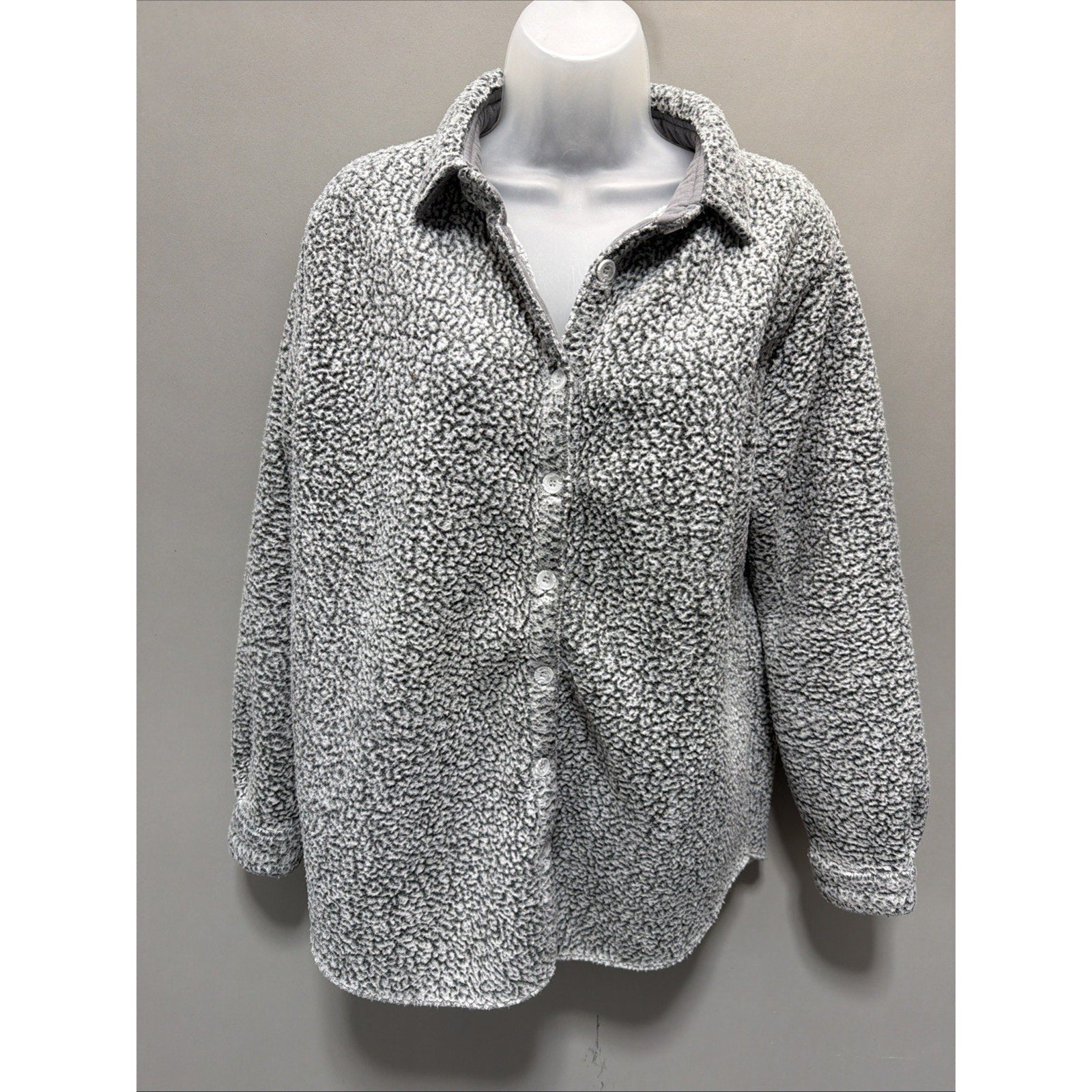 Genuine PJ Salvage Cabin Fever Sherpa Fleece Button Up Jacket Size Large