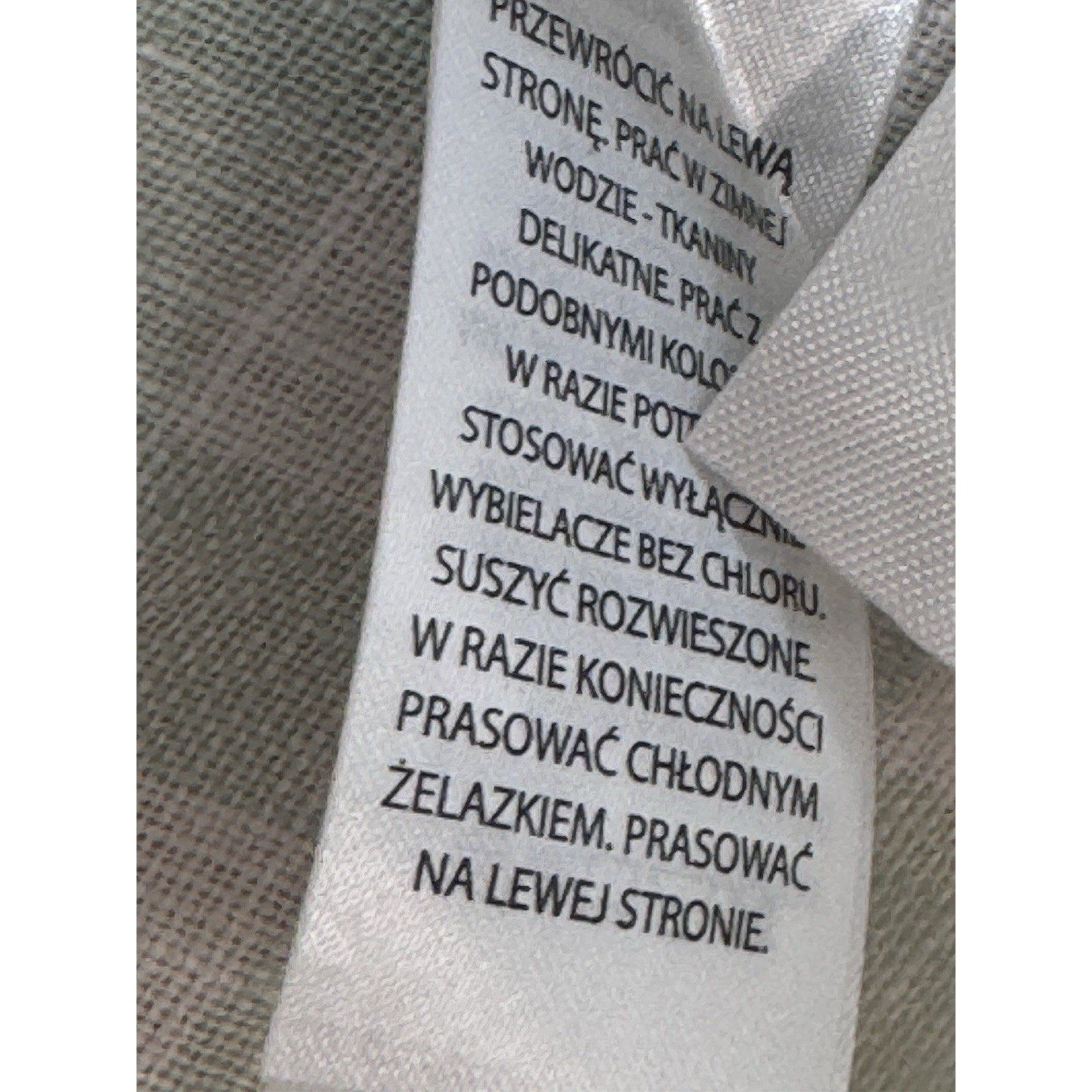 Laura Ashley 100% Linen Mint Green Plaid Button Shirt Large Puff Sleeve