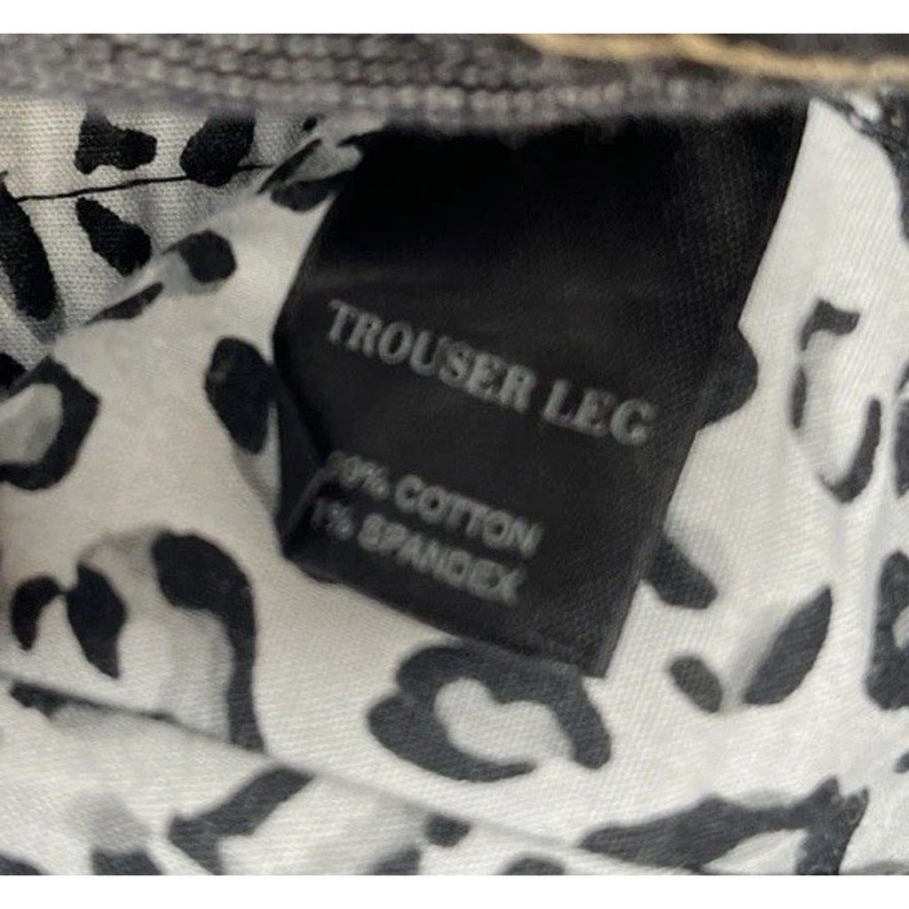 White House Black Market Blanc Trouser Leg Rhinestone Jeans Women's 14S Black