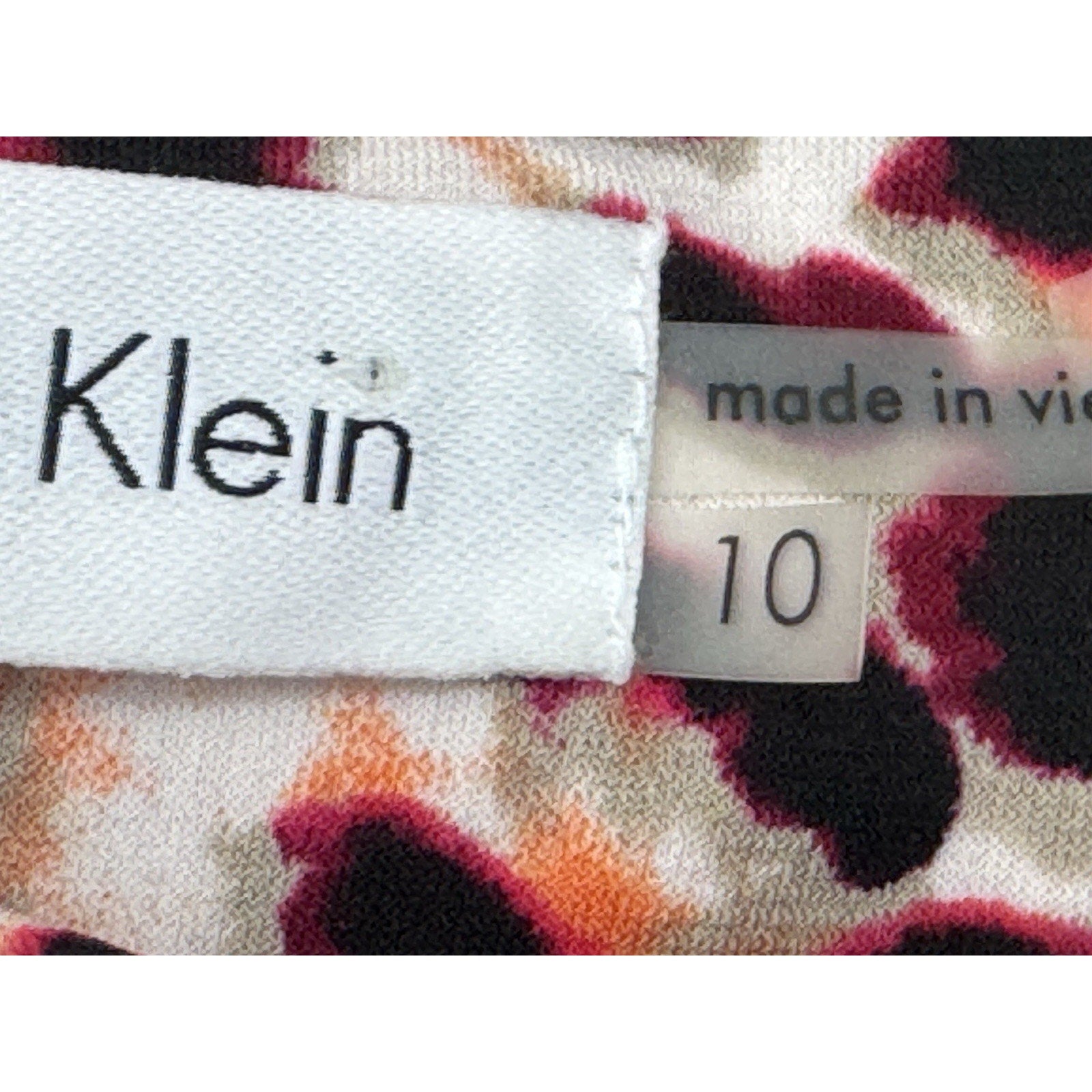 CALVIN KLEIN Sleeveless Black Pink Jumpsuit Romper Women’s Size 10 NWOT