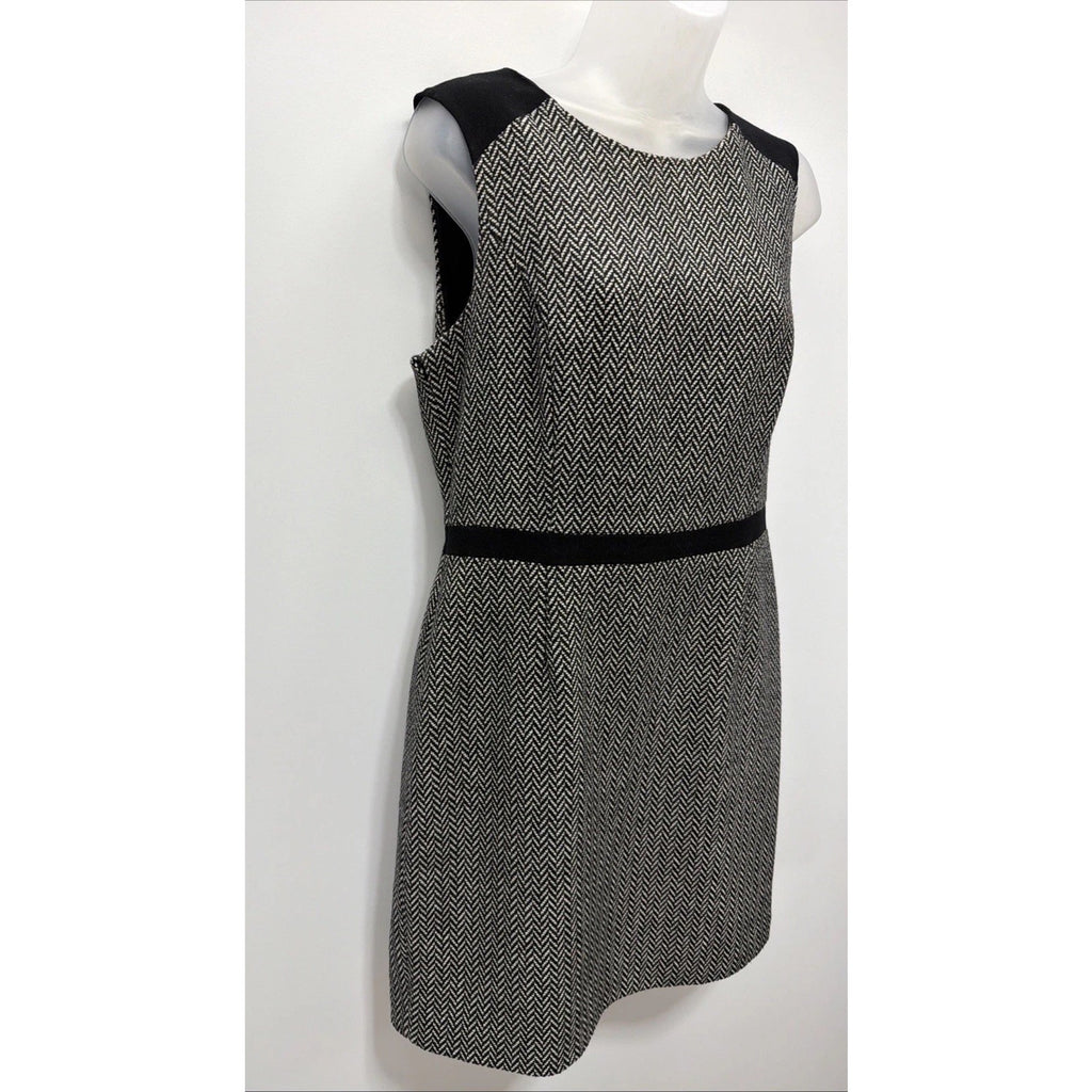 Banana Republic Sheath Dress Size 8 Gray Neutral Career Professional Wool
