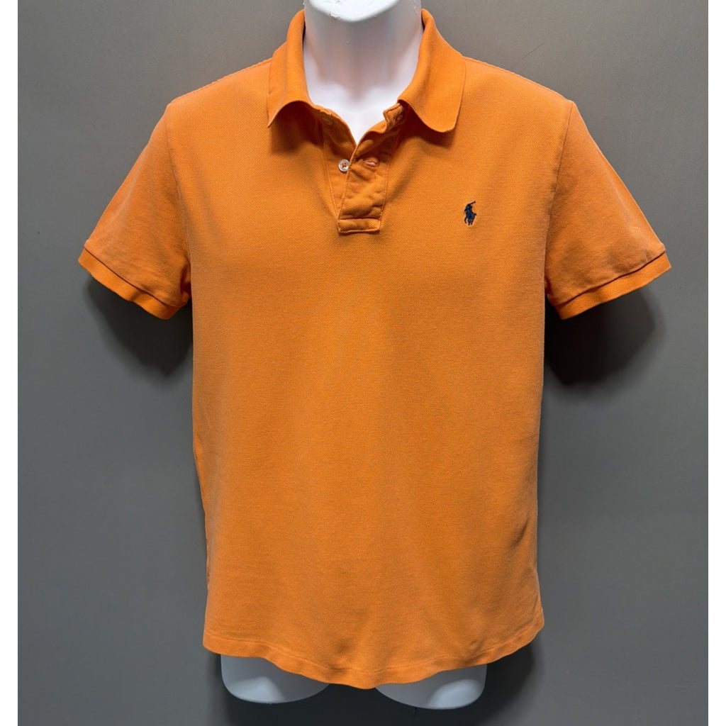 Polo Ralph Lauren 100% Cotton Short Sleeve Orange Polo Shirt Size XL (18-20)