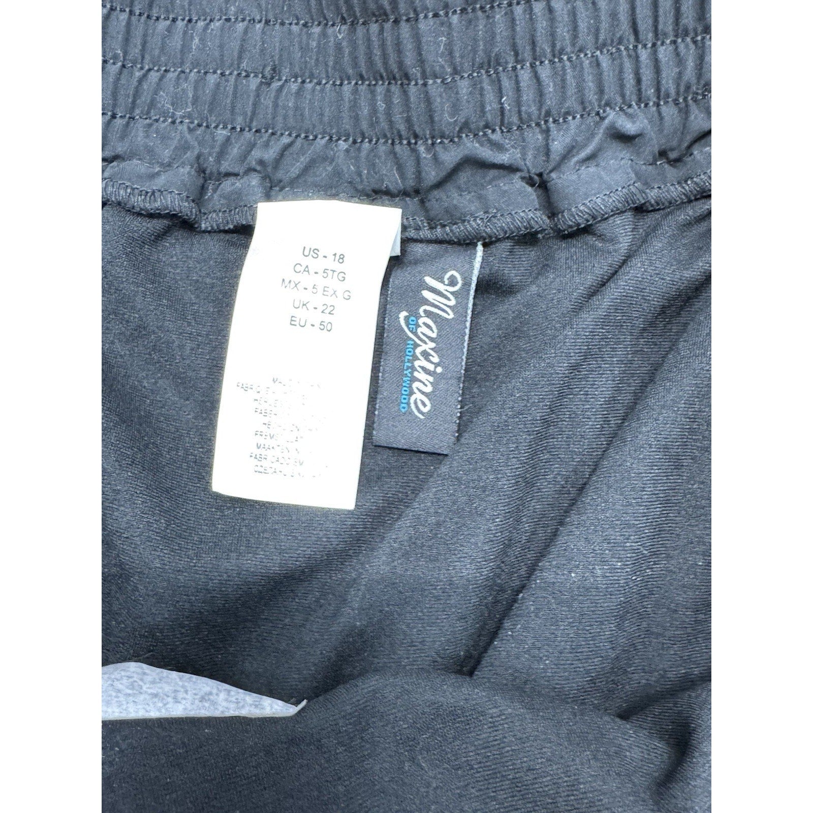 Maxine Of Hollywood, Women’s 7" Black Swim Shorts Sz 18 NWT