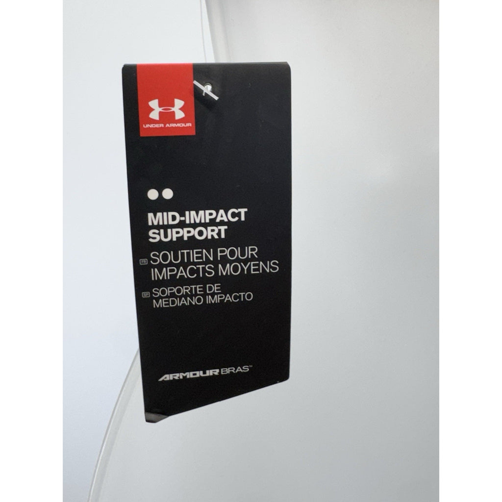 Under Armour Sports Bra Navy Blue Mid Impact Compression Racerback Women’s S NWT
