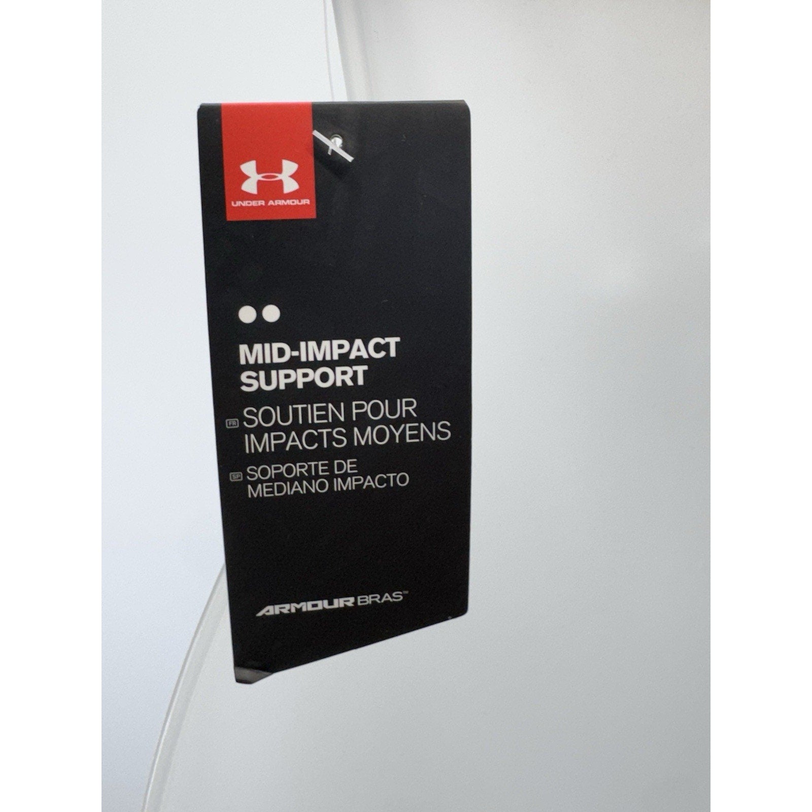 Under Armour Sports Bra Navy Blue Mid Impact Compression Racerback Women’s S NWT