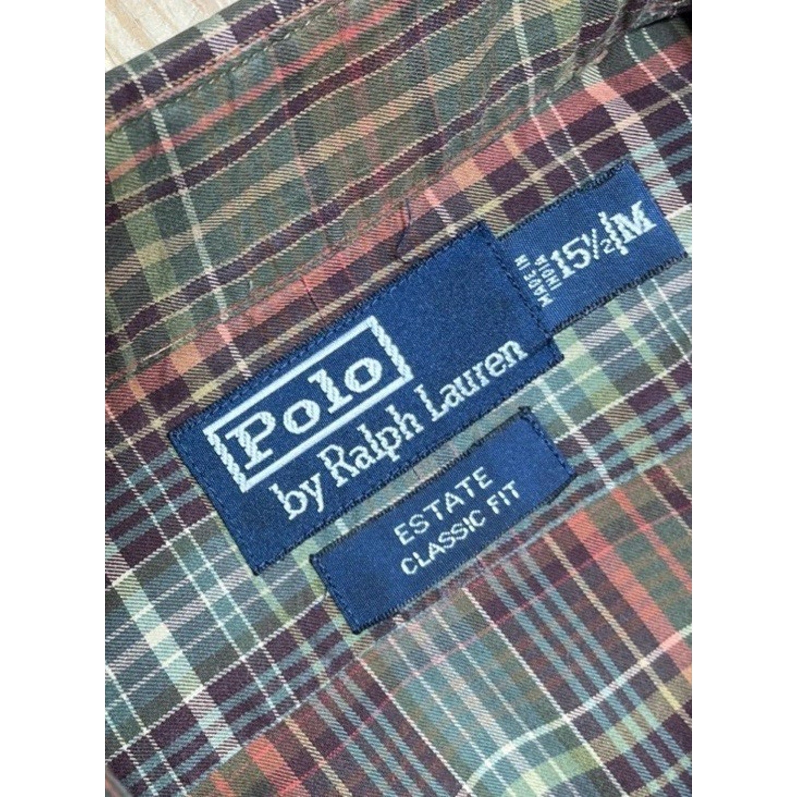 Vintage 1990s Polo Ralph Lauren Estate Classic Fit Oxford Shirt Size Medium EUC