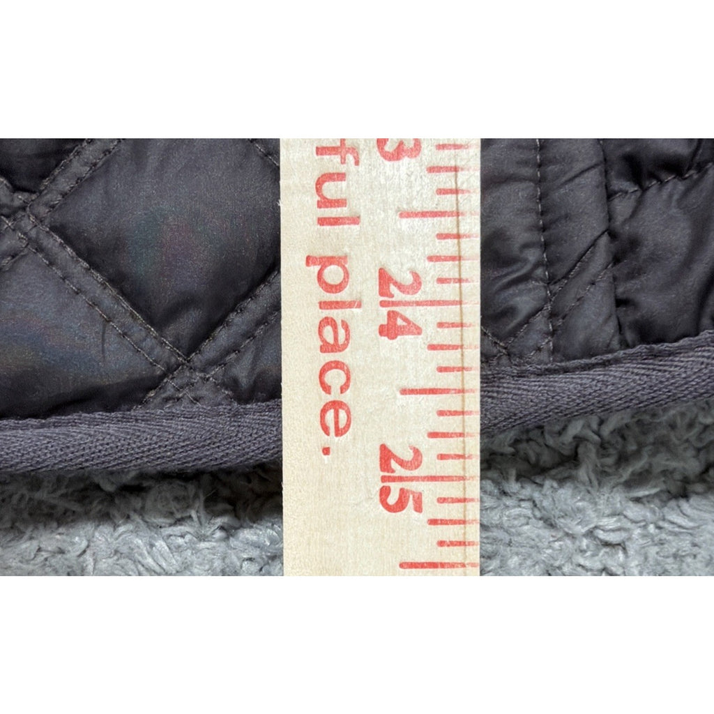 Marc New York Vest Women Small Brown Quilted Puffer Full Zip Gunmetal Outerwear