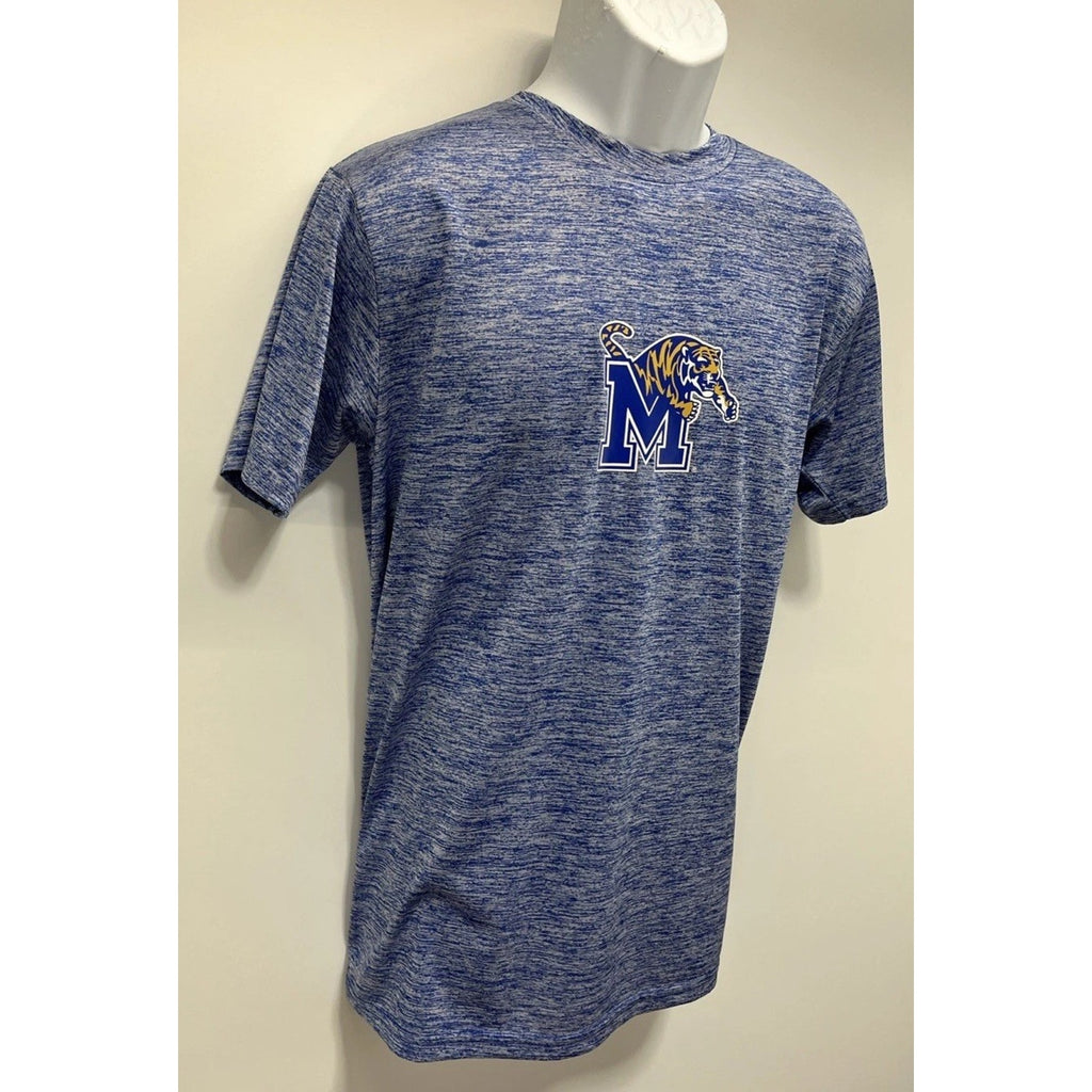 University Of Memphis Tigers Russell Mens Blue Shirt Polyester Size XL