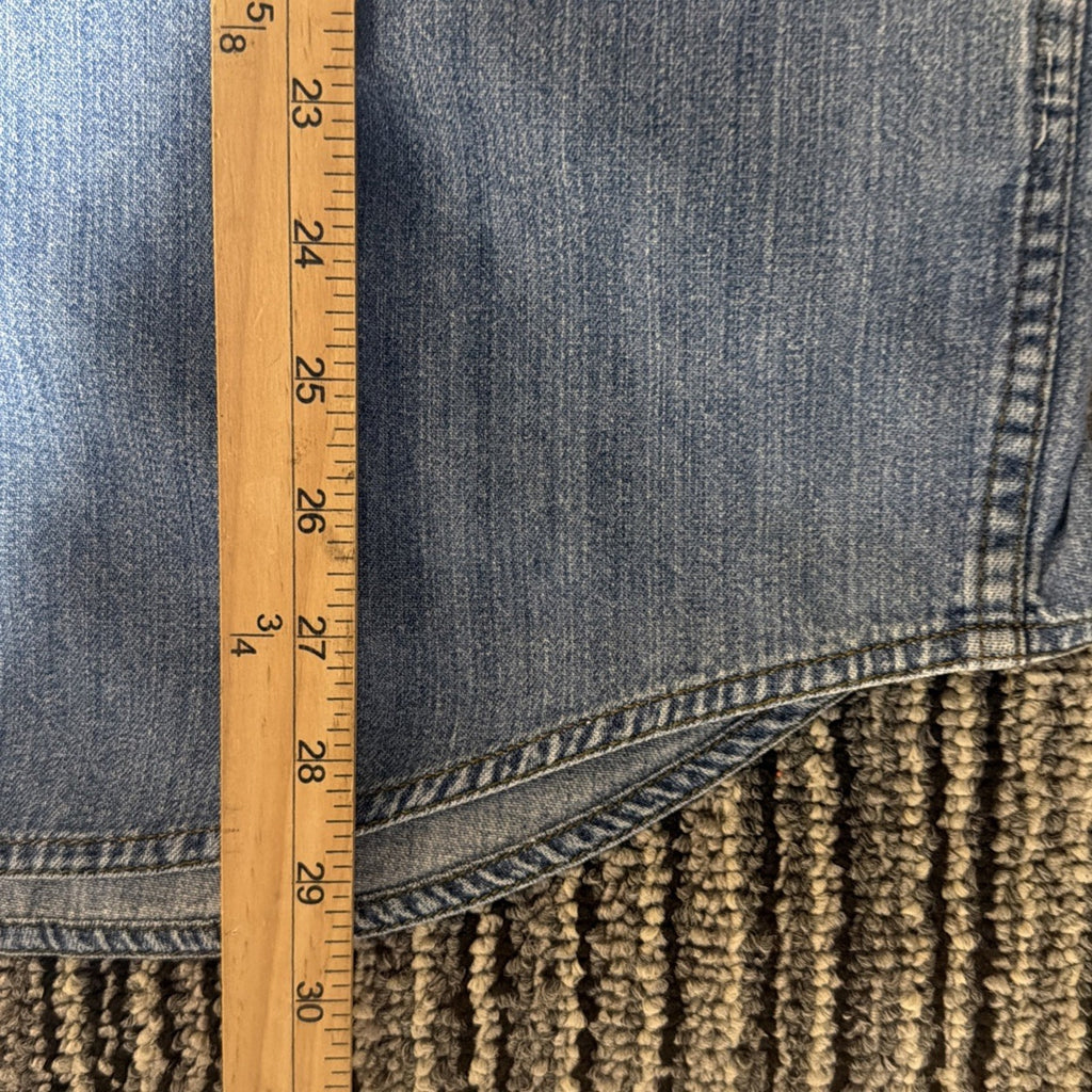 Vtg Harley Davidson Shirt Large Button Up Light Blue Denim Embroidered