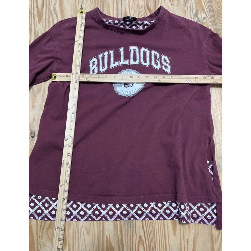 Gameday Couture Mississippi State Bulldogs Women’s Oversized Blouse Maroon Small
