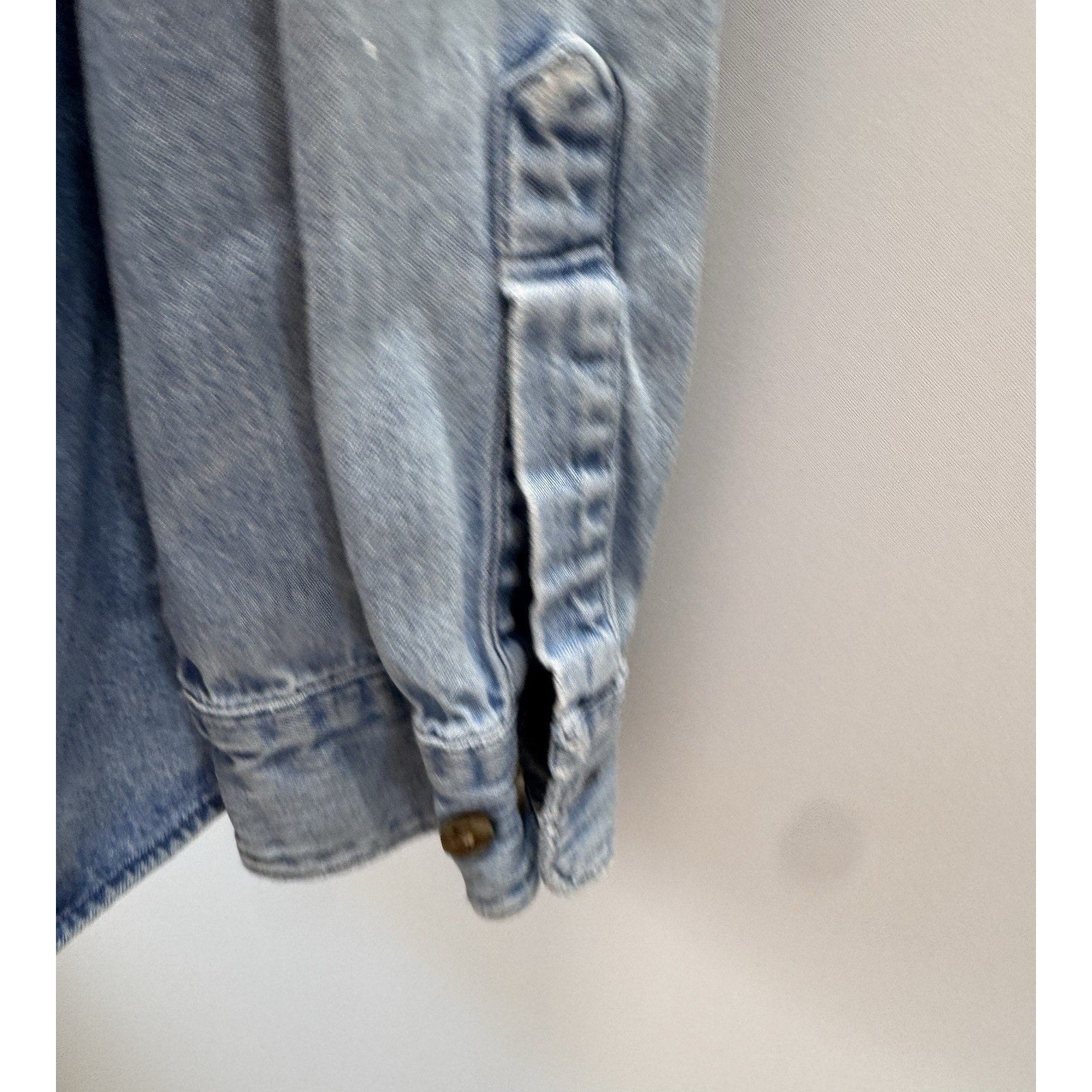 Dickies Denim Button Down Collar Shirt Men’s Size 2XL Blue Long Sleeve Workwear