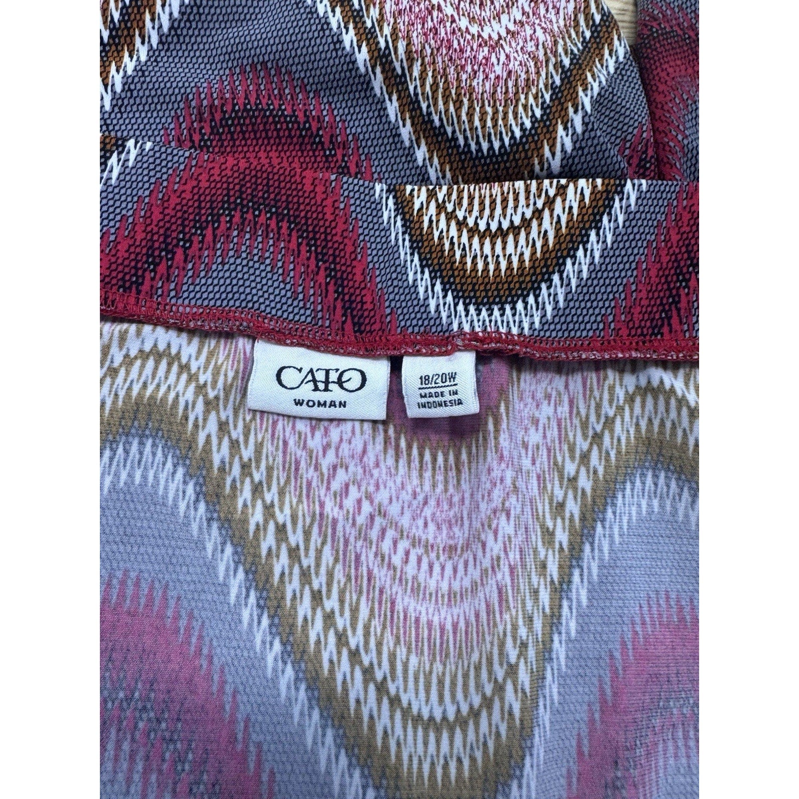 Cato Women's Casual Skirt A-Line Elastic Waist Knee Length Multicolor Size 18/20