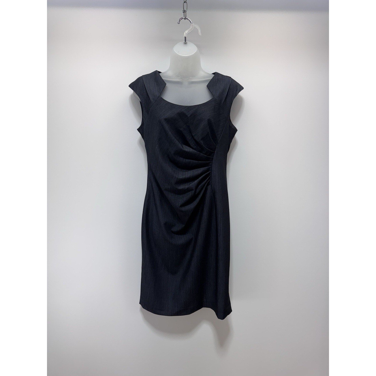 Calvin Klein Dress Navy Blue Sheath Cap Sleeve Career Women’s Size 6