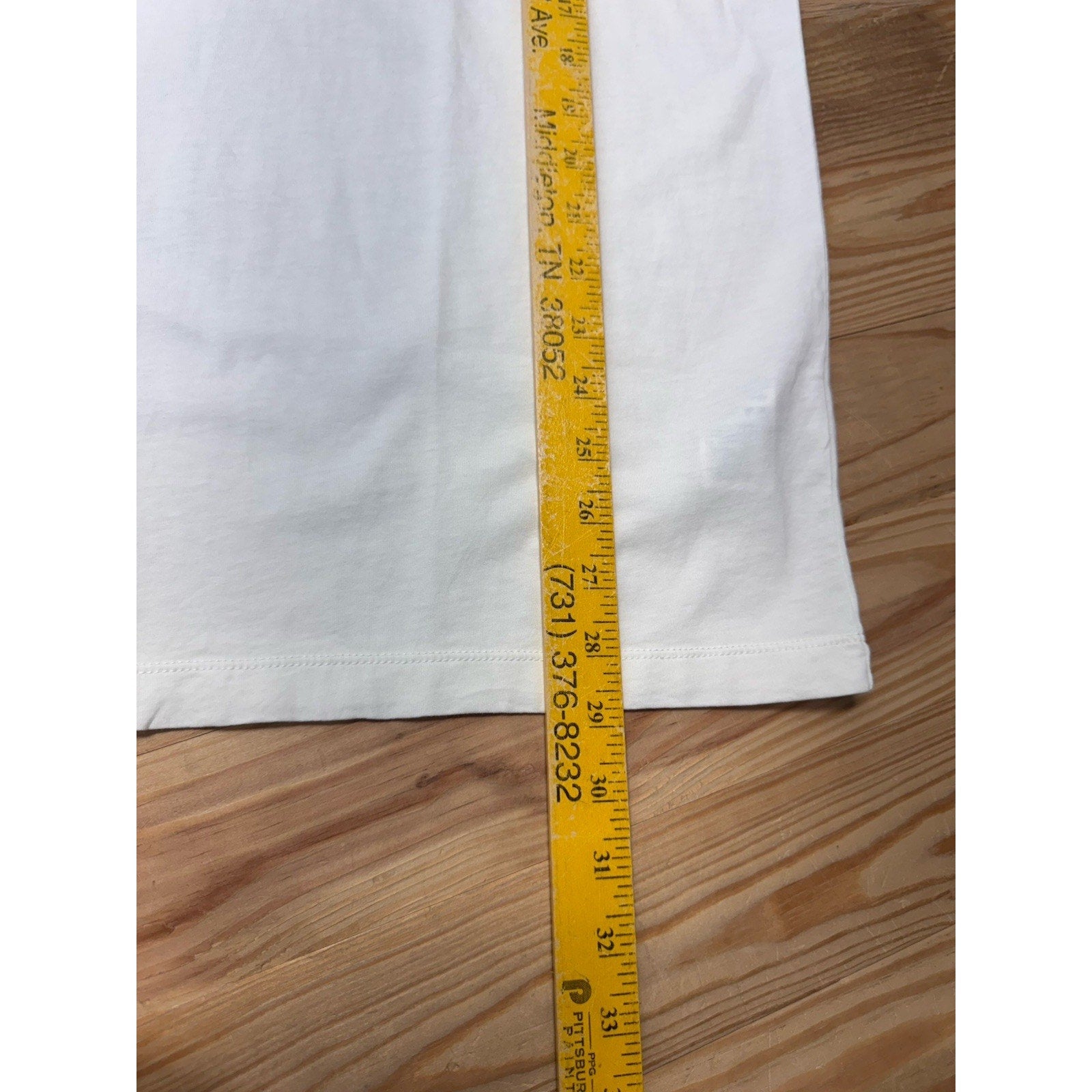 J Crew V-Neck T-Shirt White Broken In 100% Cotton Men’s XL NWT