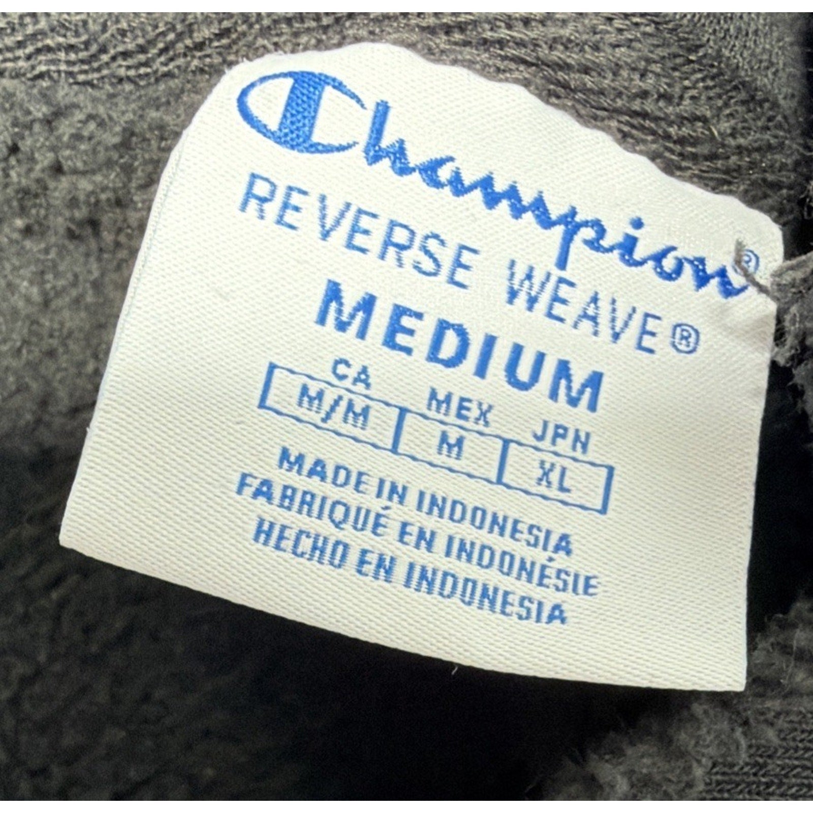 Champion Reverse Weave Vintage Men’s Hoodie Sweatshirt Embroidered Spell Out M