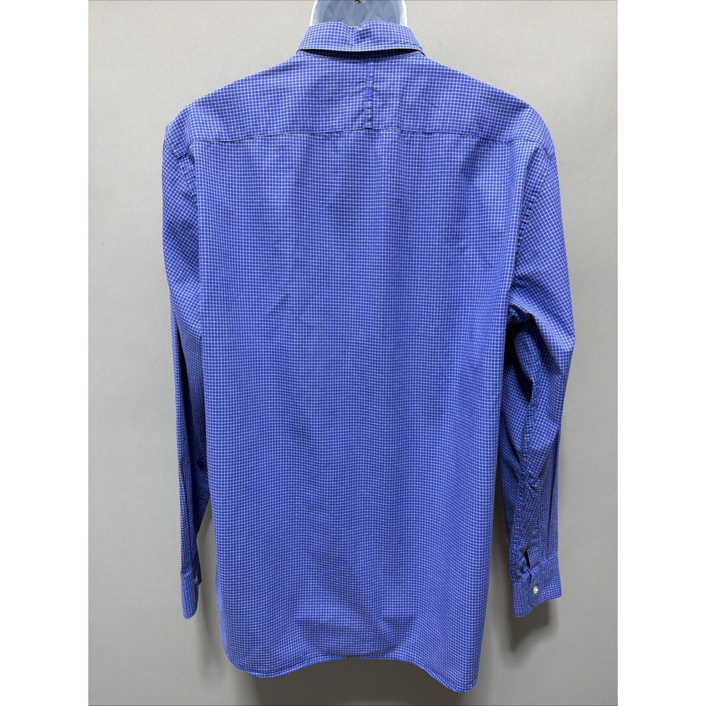 Banana Republic Camden Fit 120s Supima Cotton Blue Size Large