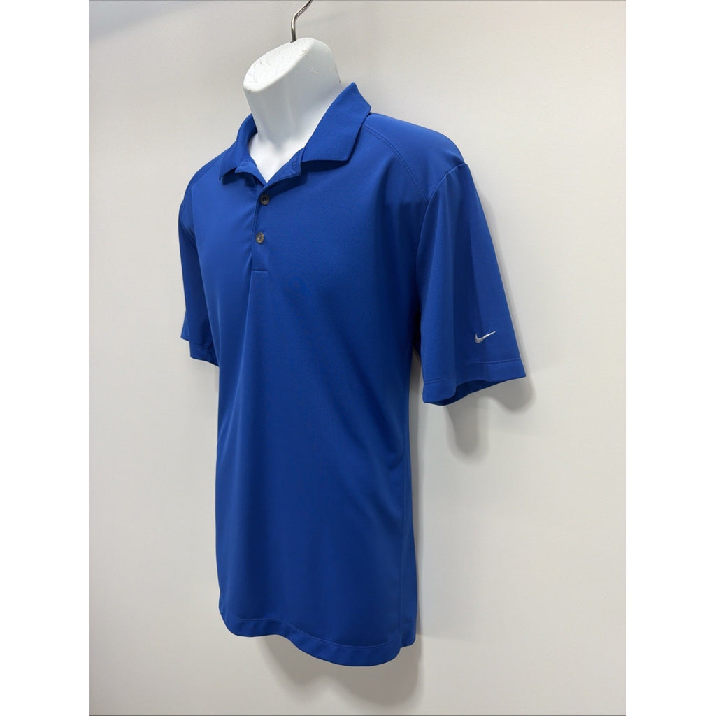 Nike Shirt Men's L Blue Dri-Fit Tour Performance Golf Polo Golfer 818050-480