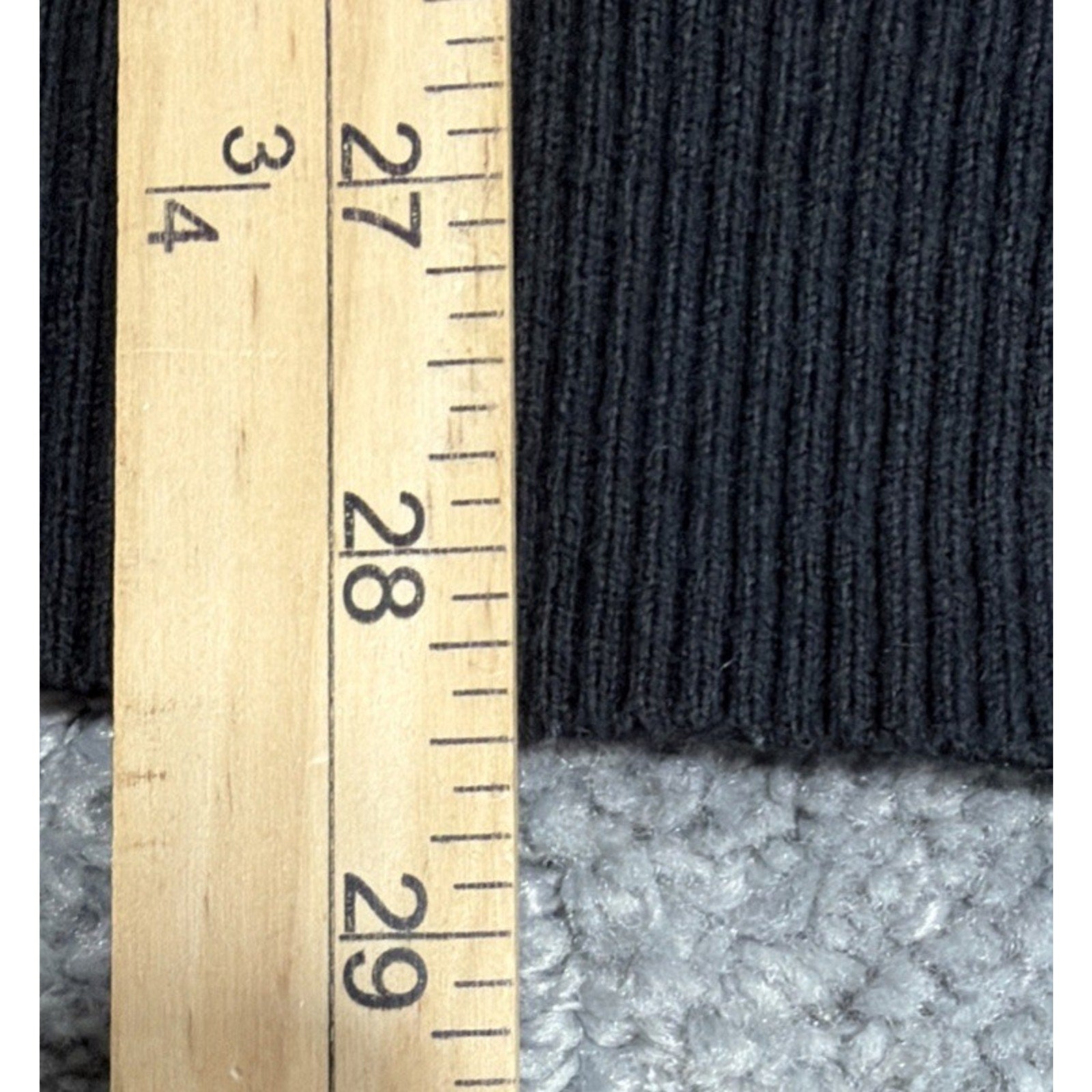 Hawker Rye 1/4 Zip Sweater Mens XL Black Pullover Cashmere Blend Casual Stretch