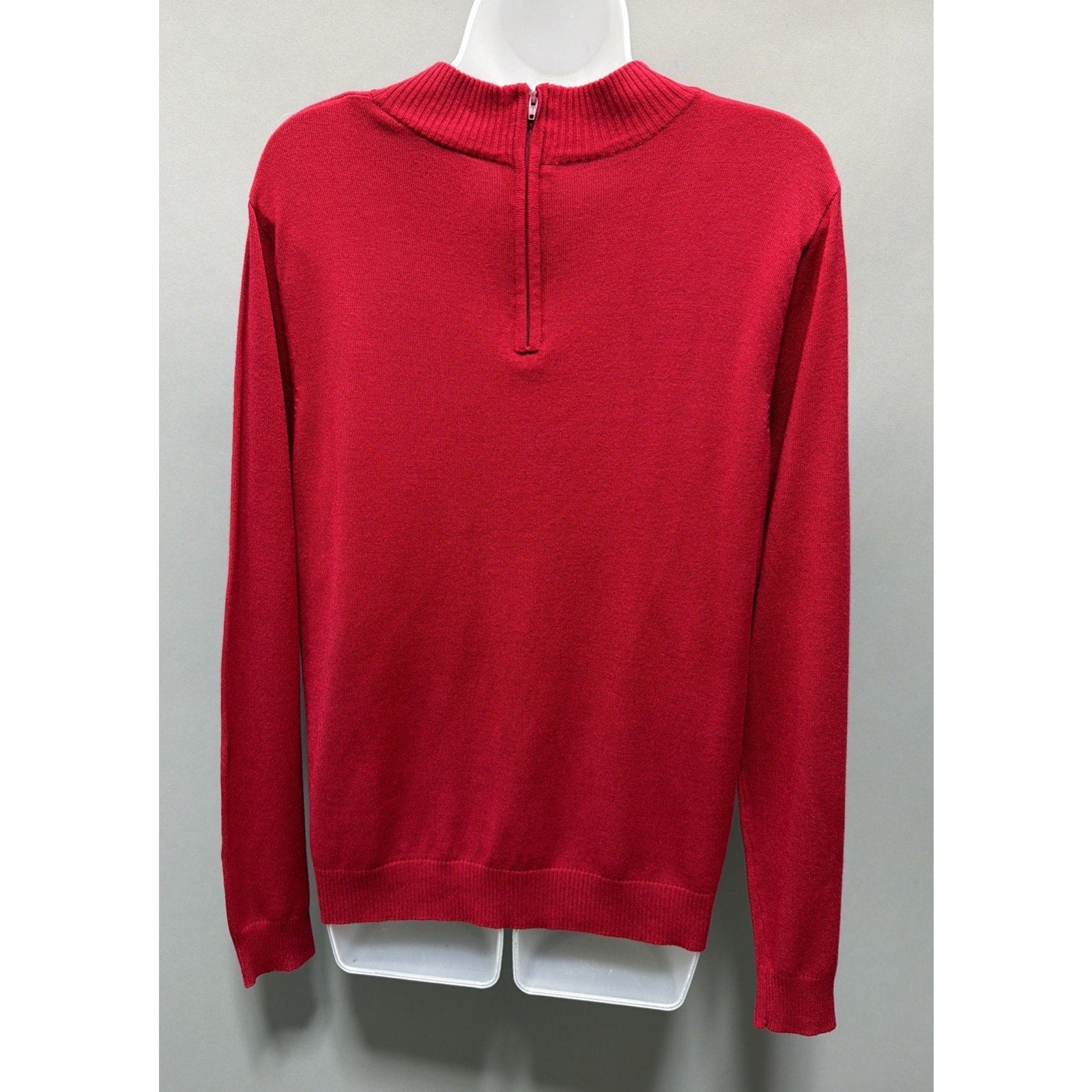 Vintage Rochelle California Red Mock Neck Long Sleeve sweater - size Small New