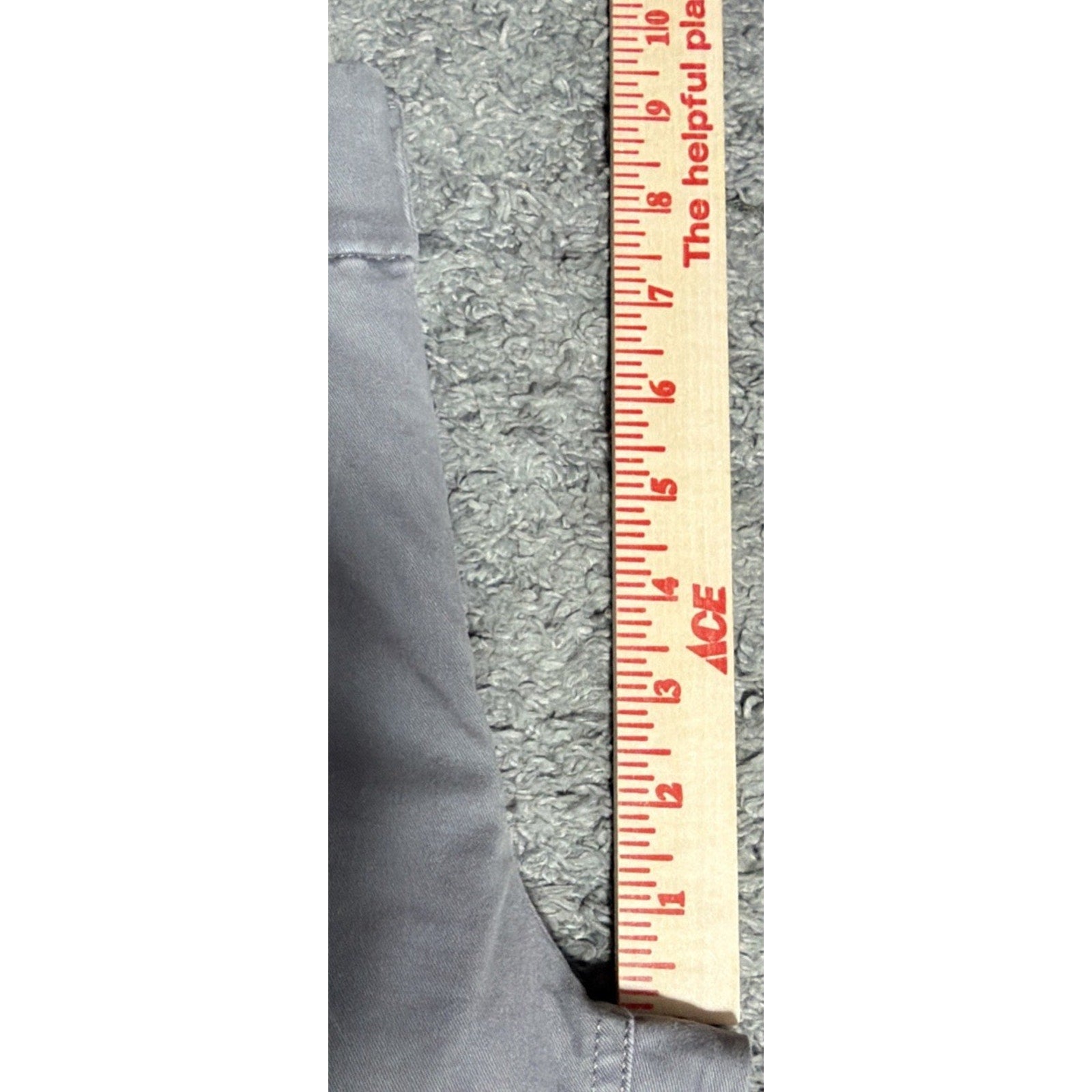 Loft Women's Mid Rise Girlfriend Chino Pants in Gray Raw Hem size 6 33x26