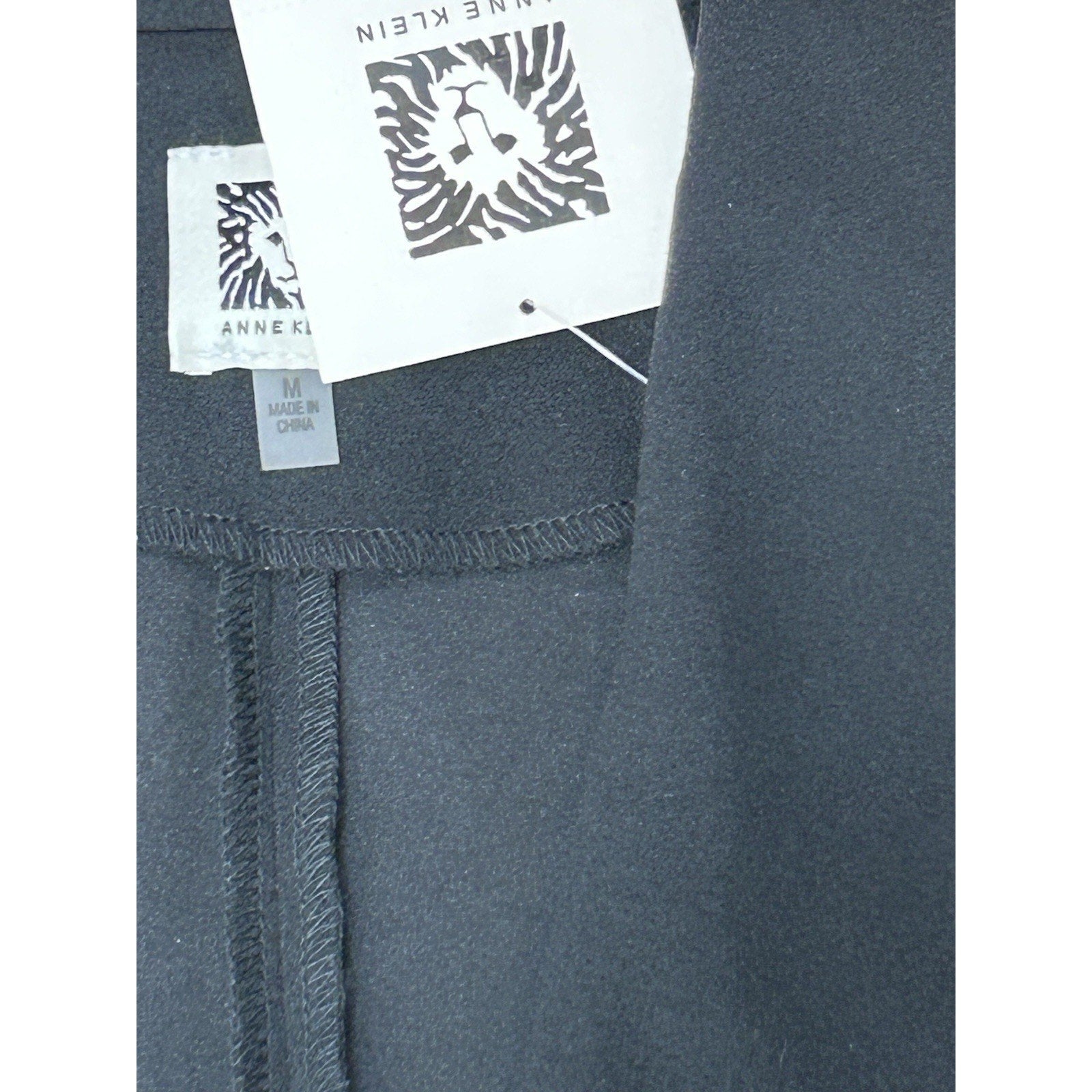Anne Klein Shall Collar Open Jacket Women's Black Size Medium New With Tags.