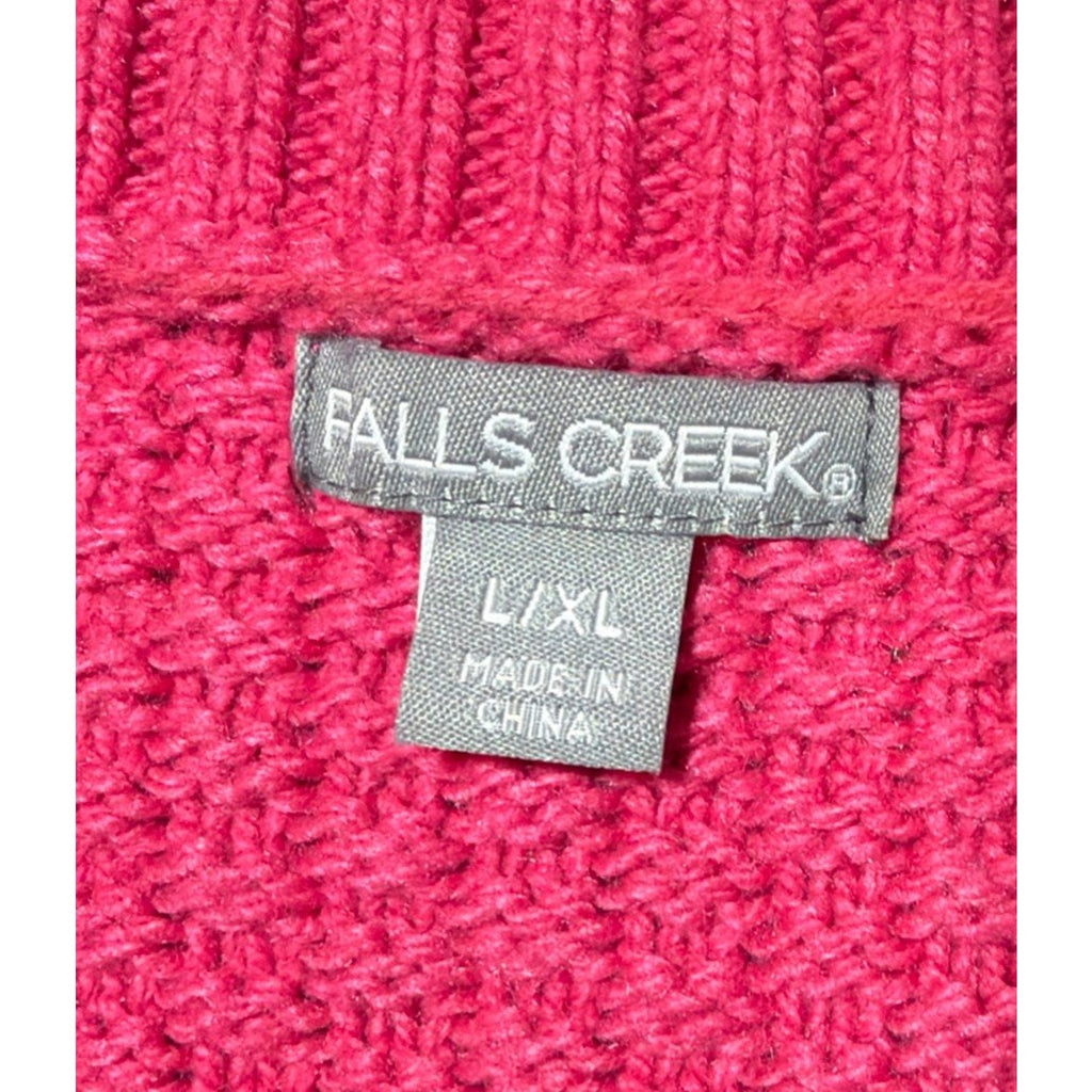 NWT Falls Creek Button Front Pink Wool Blend Cardigan Size L/XL