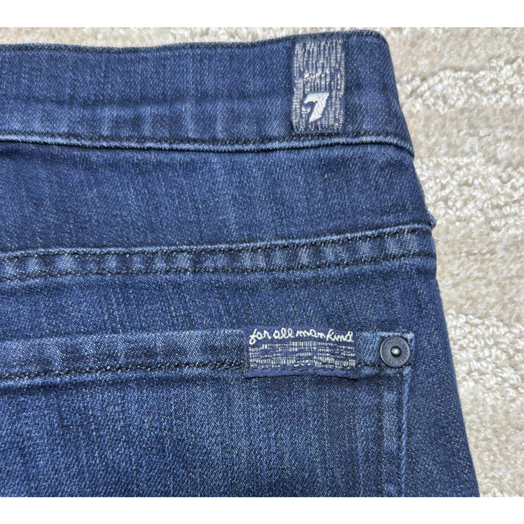 7 For All Mankind Women's Size 28 Gwenevere Skinny Jeans Dark Wash Denim Excell