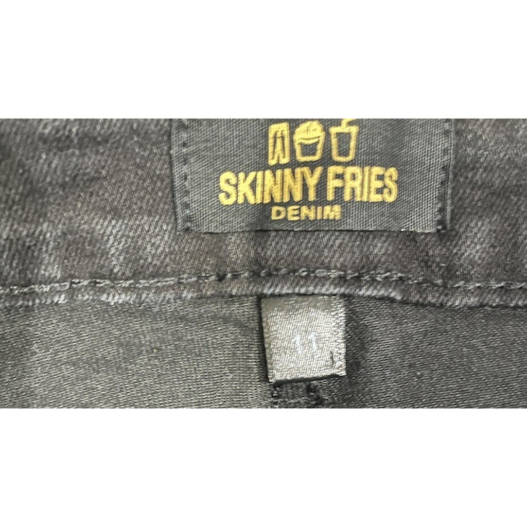 Skinny Fries Denim Junior's Jeans Black Size 11 28X26 Straight