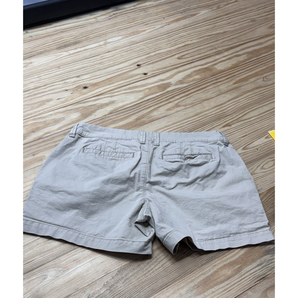 Old Navy Classic Flat Front Slash Pocket Cotton Chinos Tan Women’s Size 2