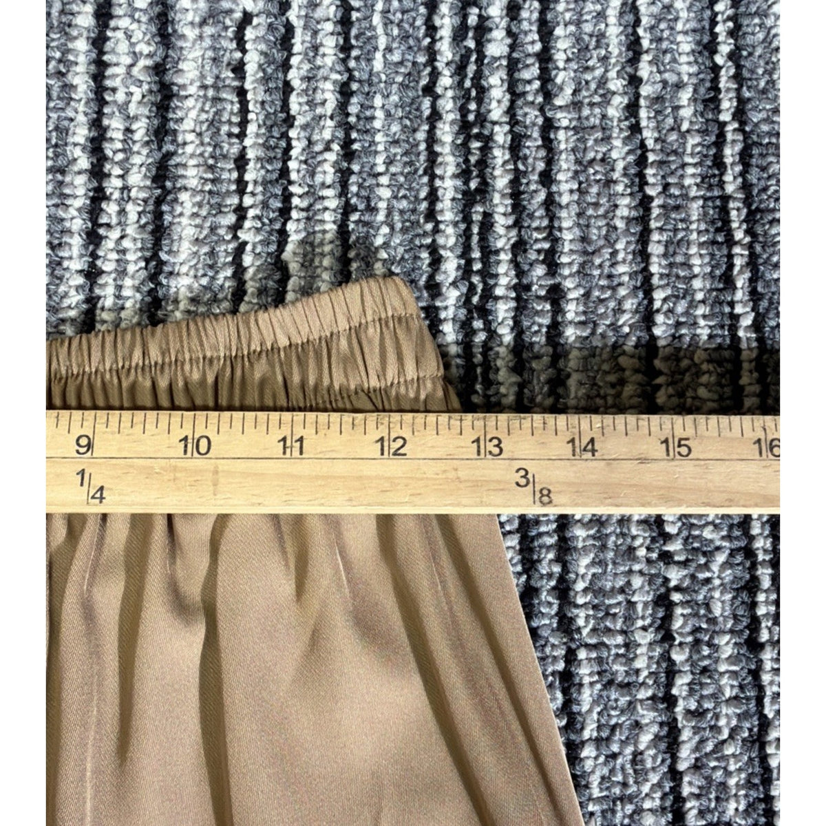 EllaEase Women’s XXS Petite Khaki High Rise Straight Leg Pants Pockets Stretch