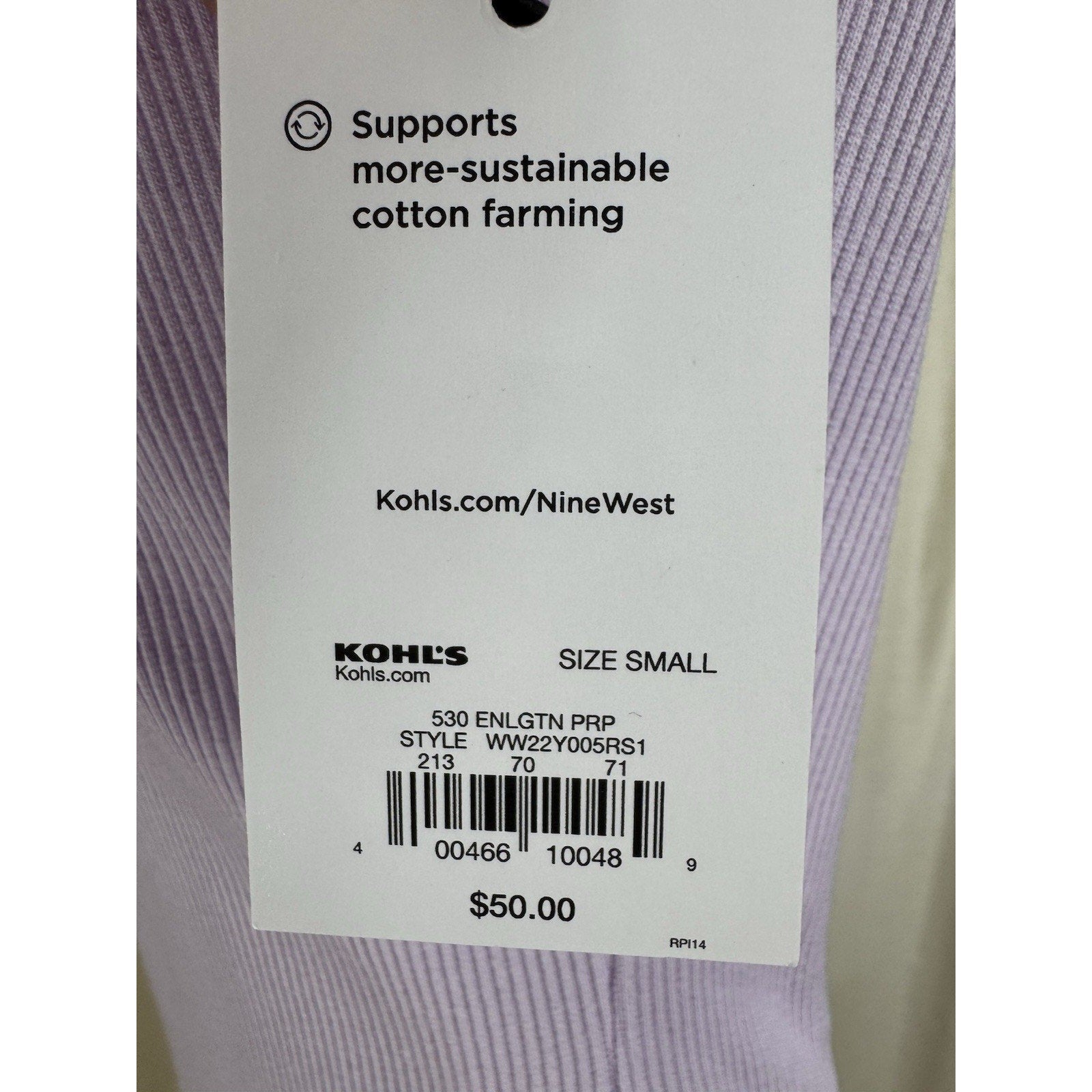 Ladies Apt. 9 Purple Ribbed Slim Fitting Dress Open Back Size Small