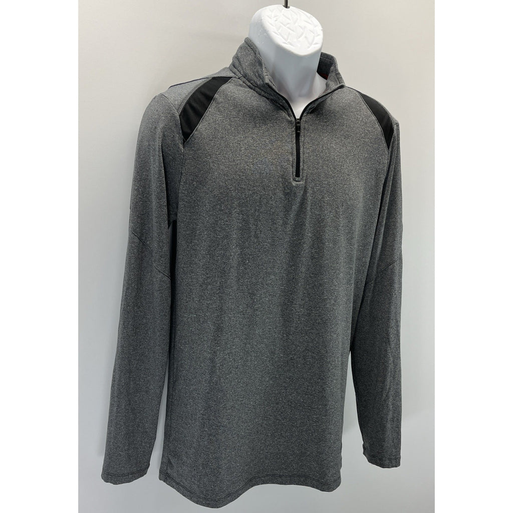 RBX Shirt Mens M Gray Xtrain Performance 1/4 Zip Pullover Polyester Blend