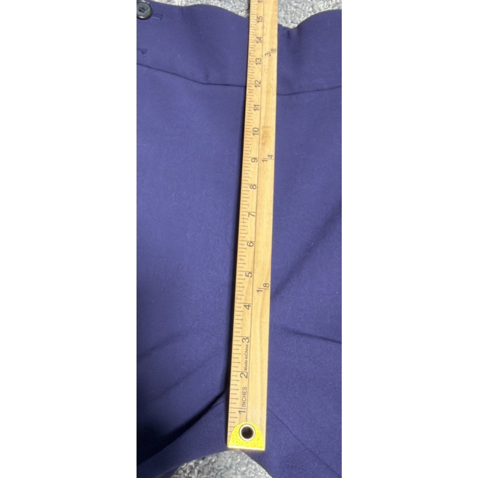 Halogen Pants Atlantic + Pacific Stretch High Rise Cropped Pants Purple SZ 12