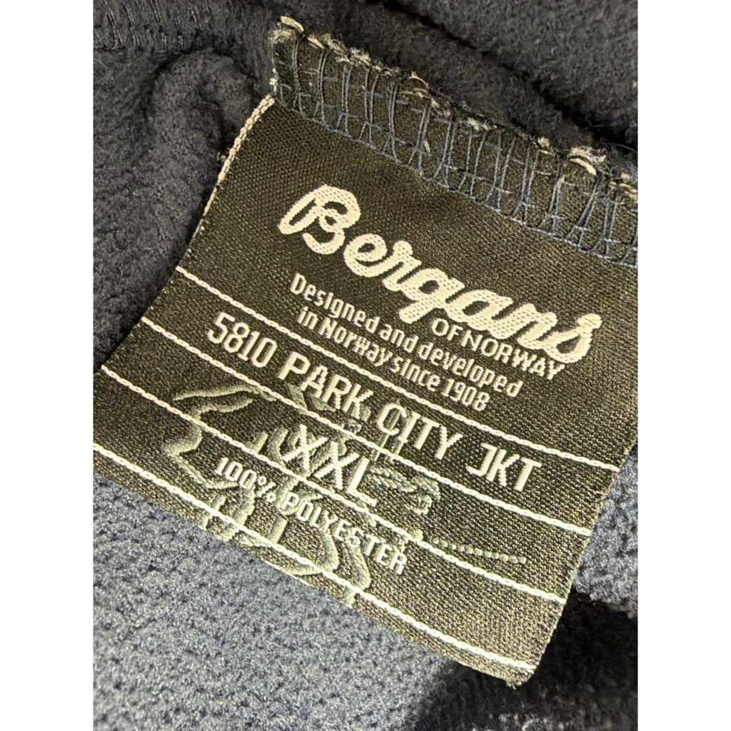 BERGANS OF NORWAY Men’s 5810 Park City Full Zip Cardigan Fleece Size XXL