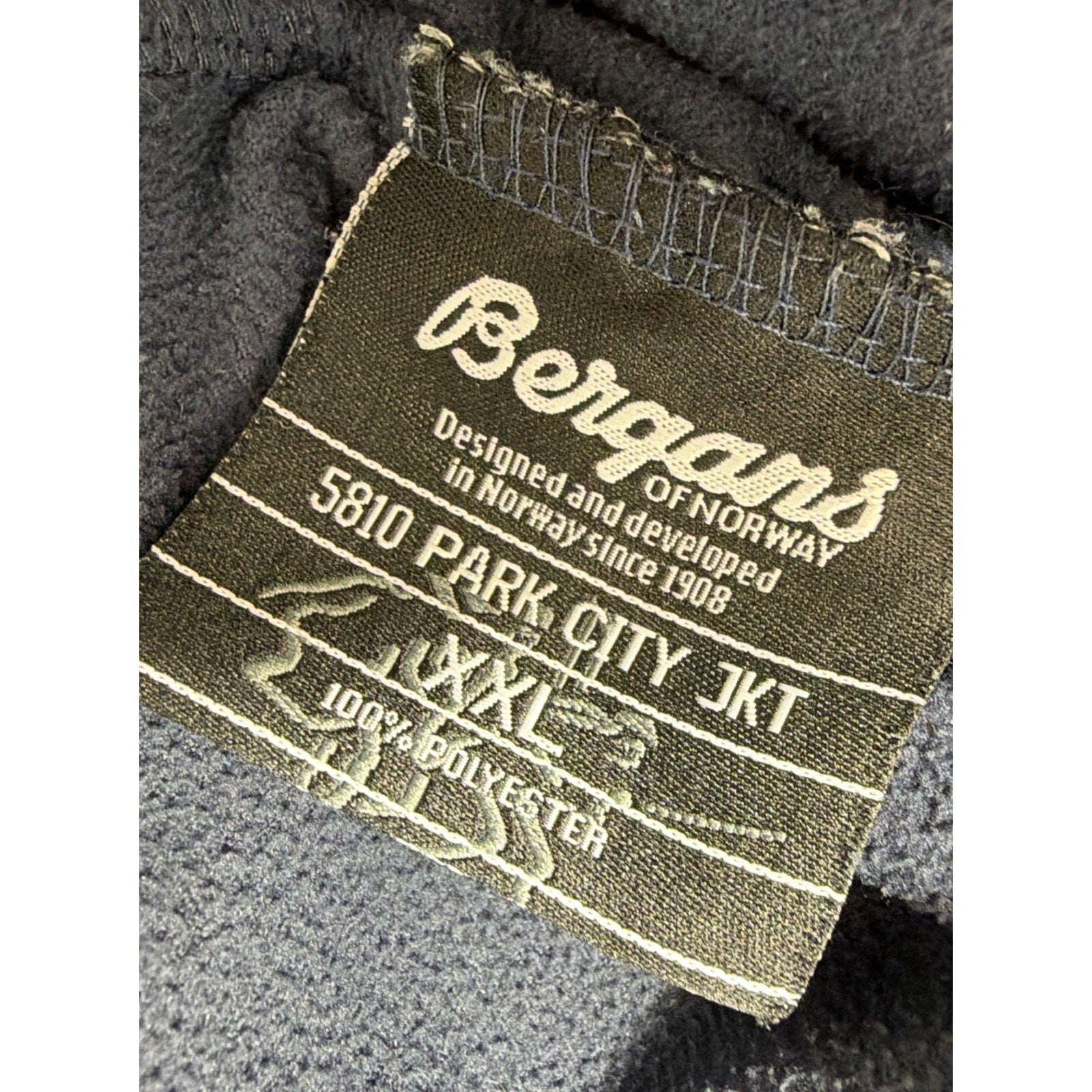 BERGANS OF NORWAY Men’s 5810 Park City Full Zip Cardigan Fleece Size XXL