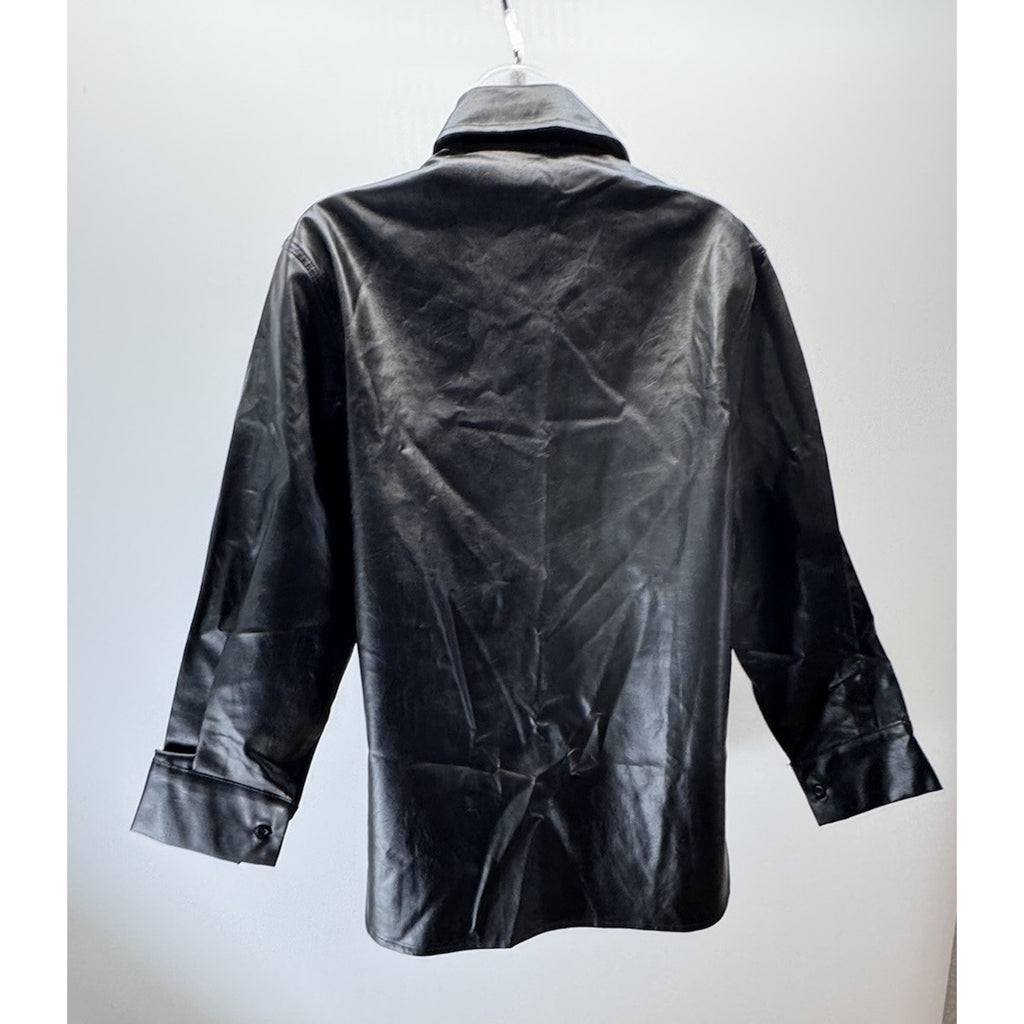 CIDER Black Long Sleeve Button Up Jacket Women’s S NWT