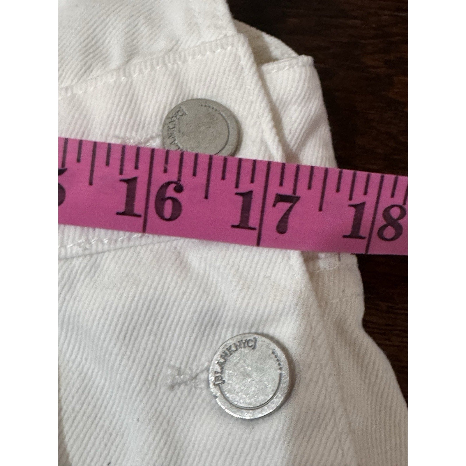 BLANK NYC Women's Size 29 White Jean Overalls
