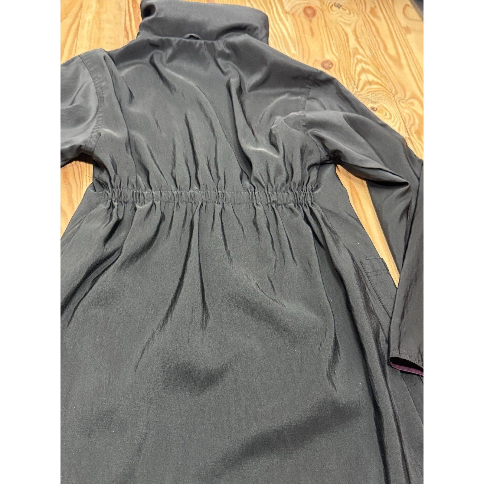 Magellan Reversible Jacket Womens Size 1 S/M Hood, Black and Wine USA