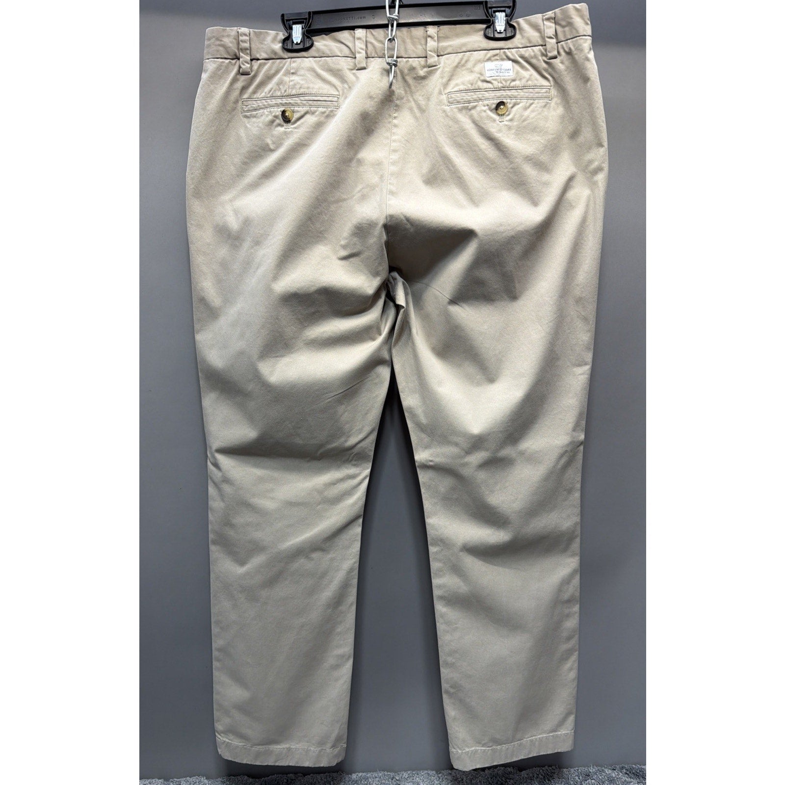 Vineyard Vines Khaki Chino Breaker Pants 40x32 Preppy Casual Career