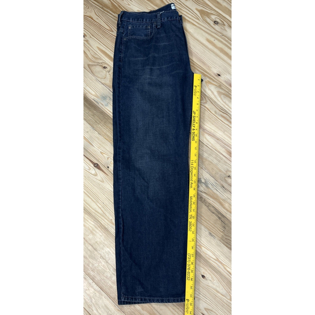 Levis 569 Jeans Mens Size 38x34 Blue Denim Loose Relaxed Straight Stretch Y2K